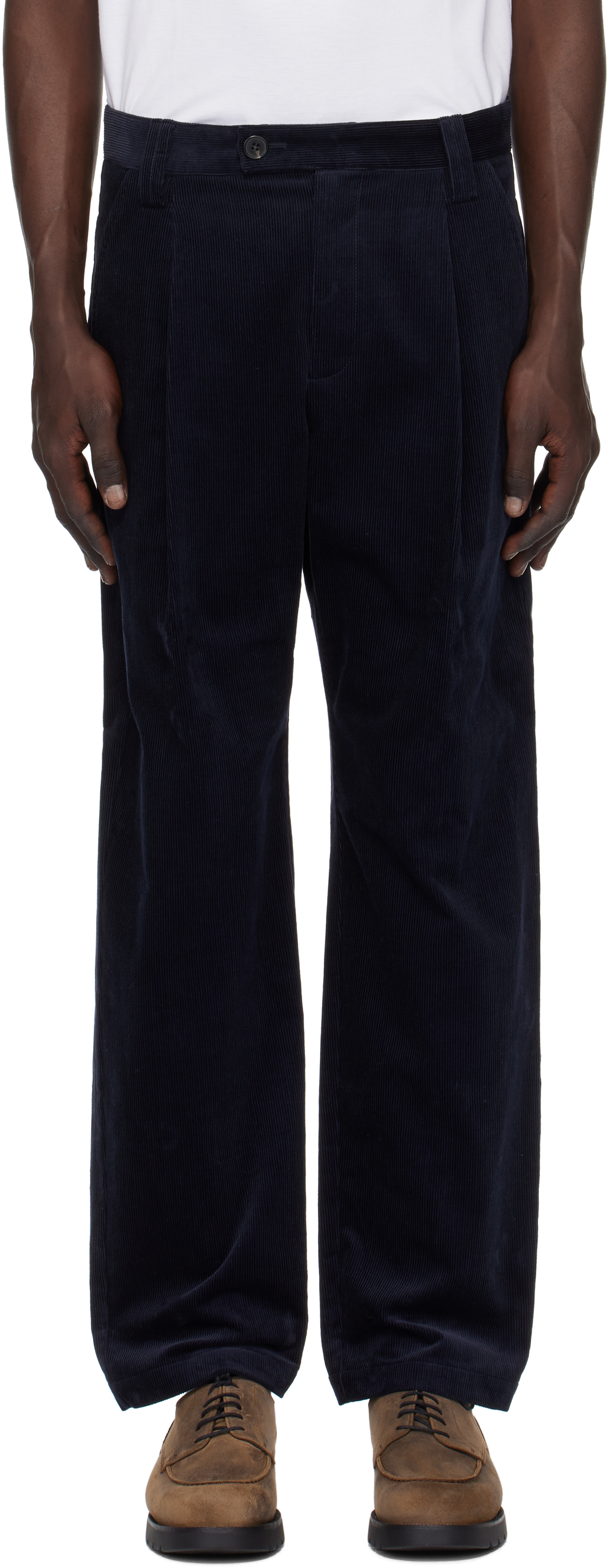 A. P.C. Navy Renato Trousers