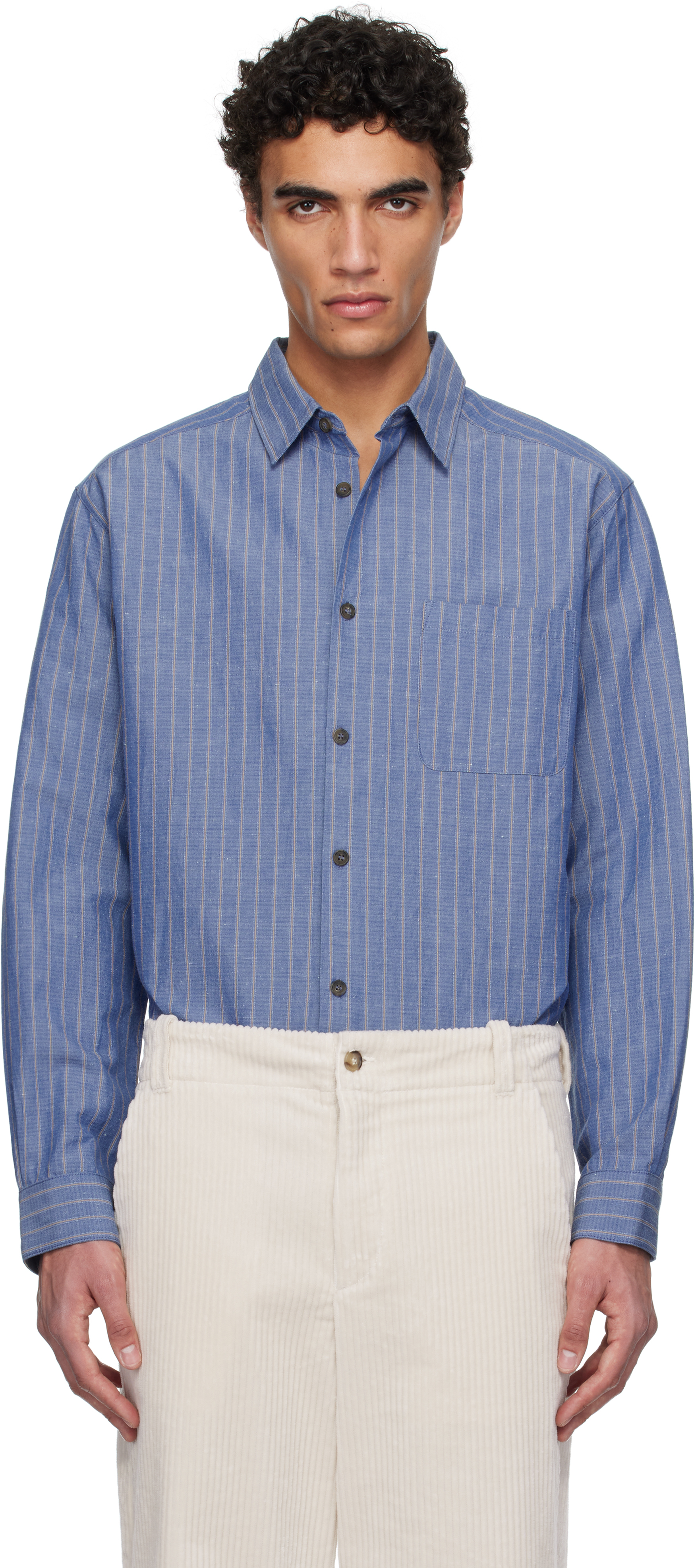 A. P.C. Blue Malo Shirt