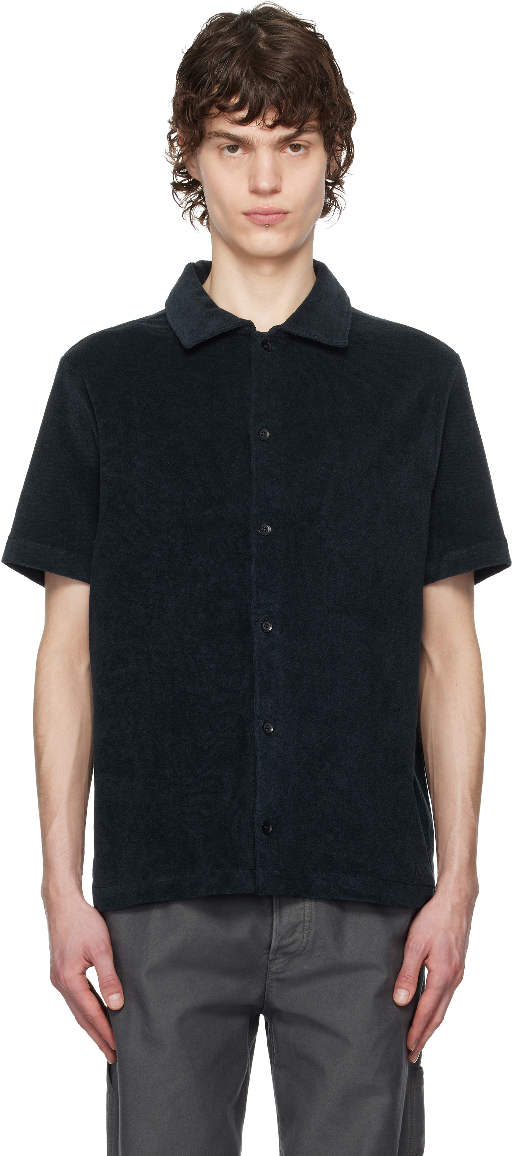 A. P.C. Navy Nicolo Shirt