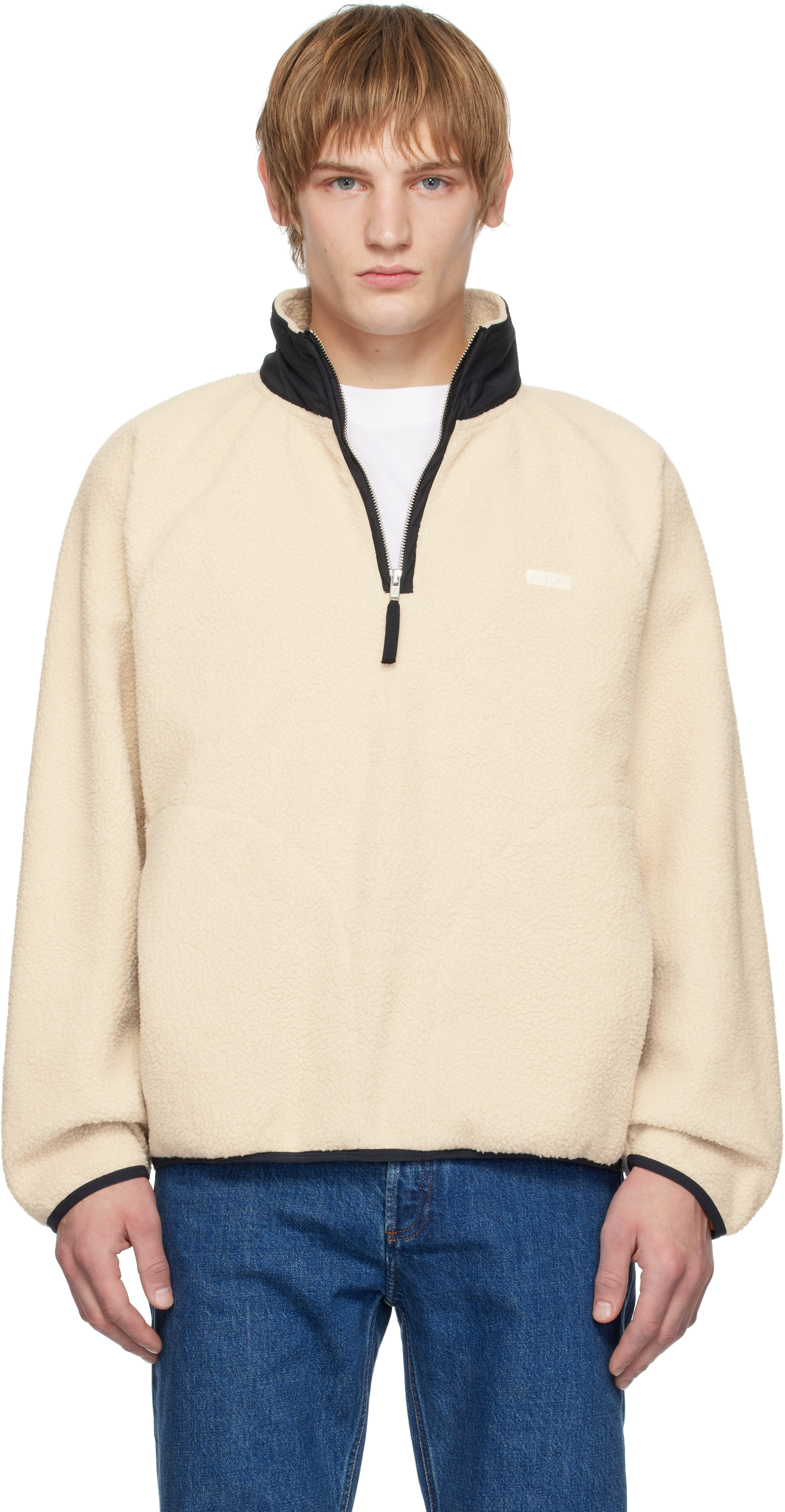 A. P.C. Khaki Island Brodé Sweatshirt