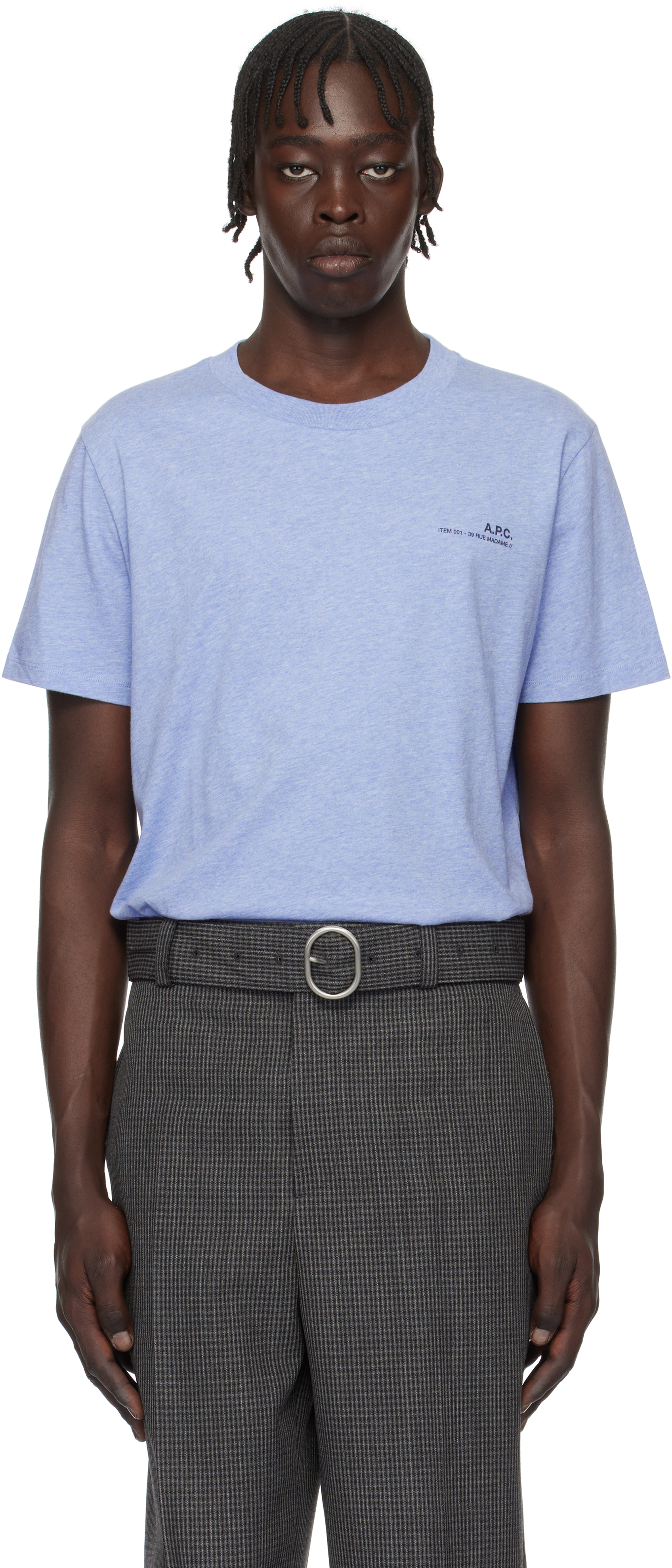 【関税込み】A.P.C. ブルー Standard Item Tシャツ A.P.C.のブルー Standard Item Tシャツがセール中