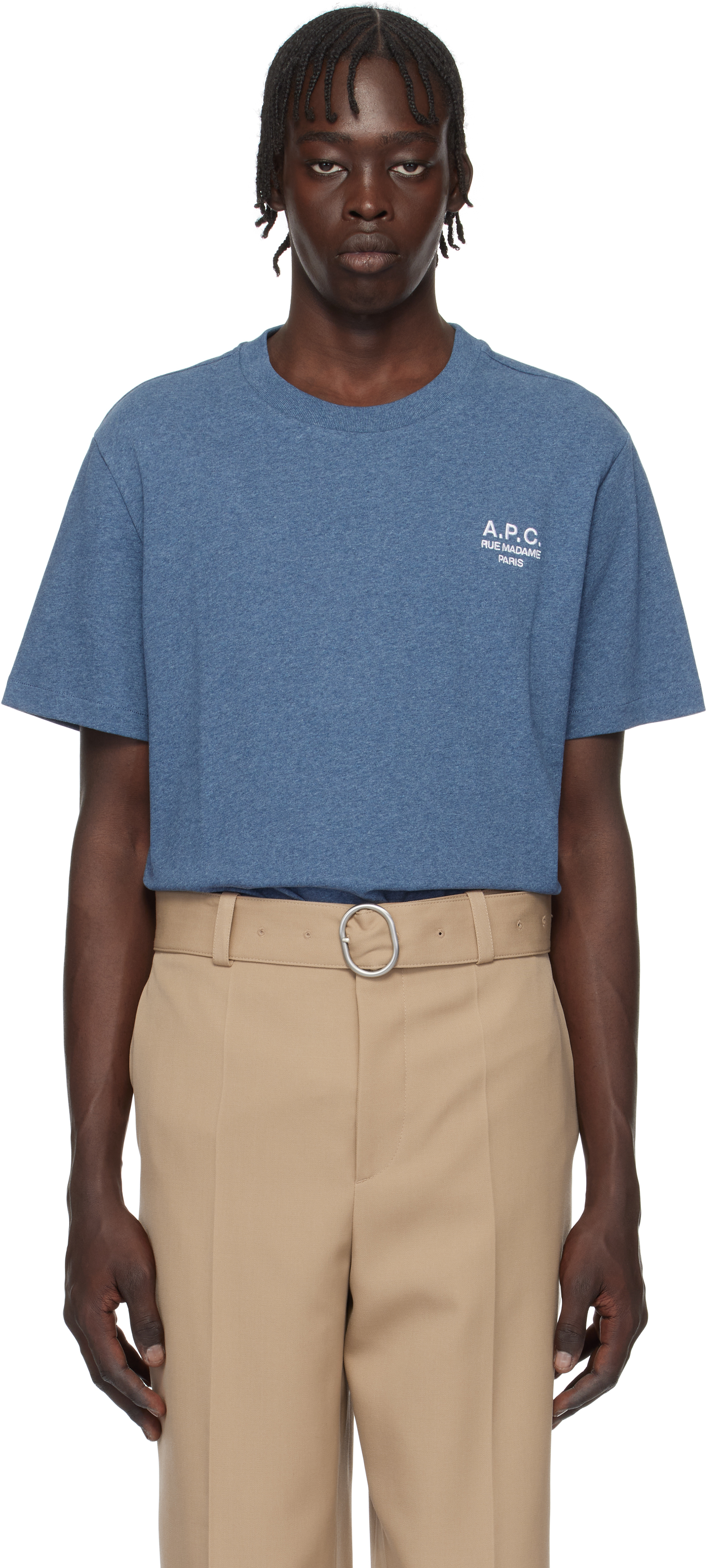 Blue Standard 'Rue Madame' T-shirt by A.P.C. on Sale