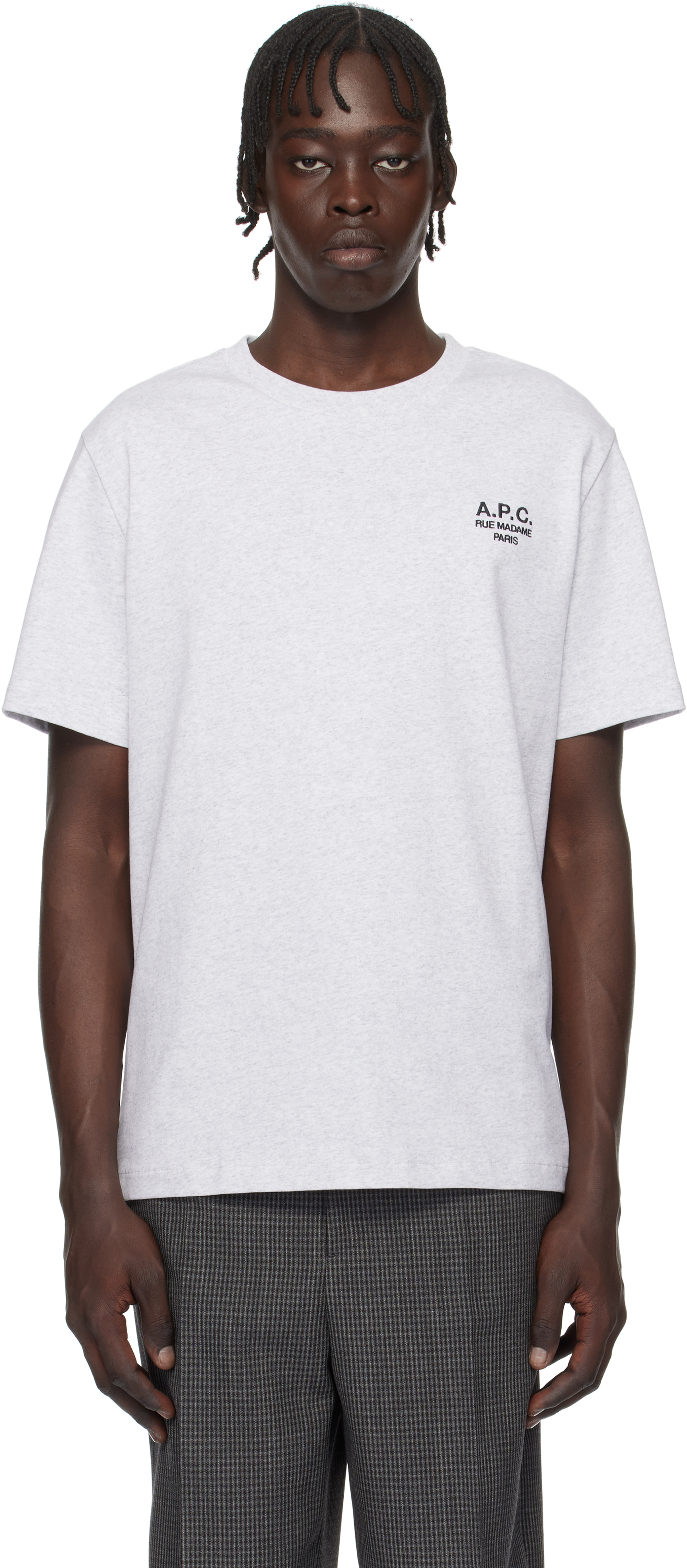 【関税込み】A.P.C. ネイビー Standard Rue Madame フーディ A.P.C.（アーペーセー）の「T-SHIRT RUE MADAME 2.0（Tシャツ