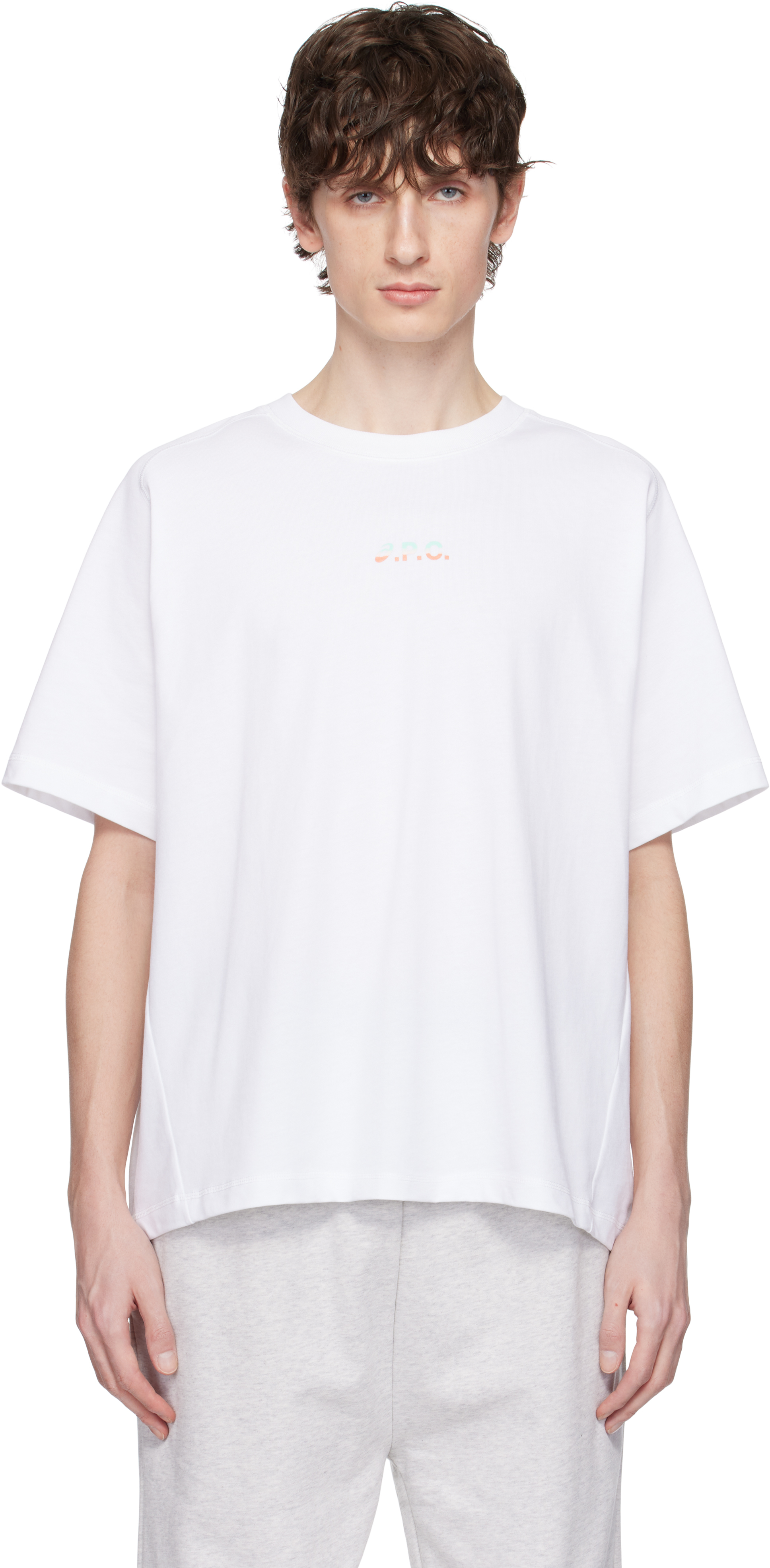 A. P.C. White ASICS Edition Wind T-shirt