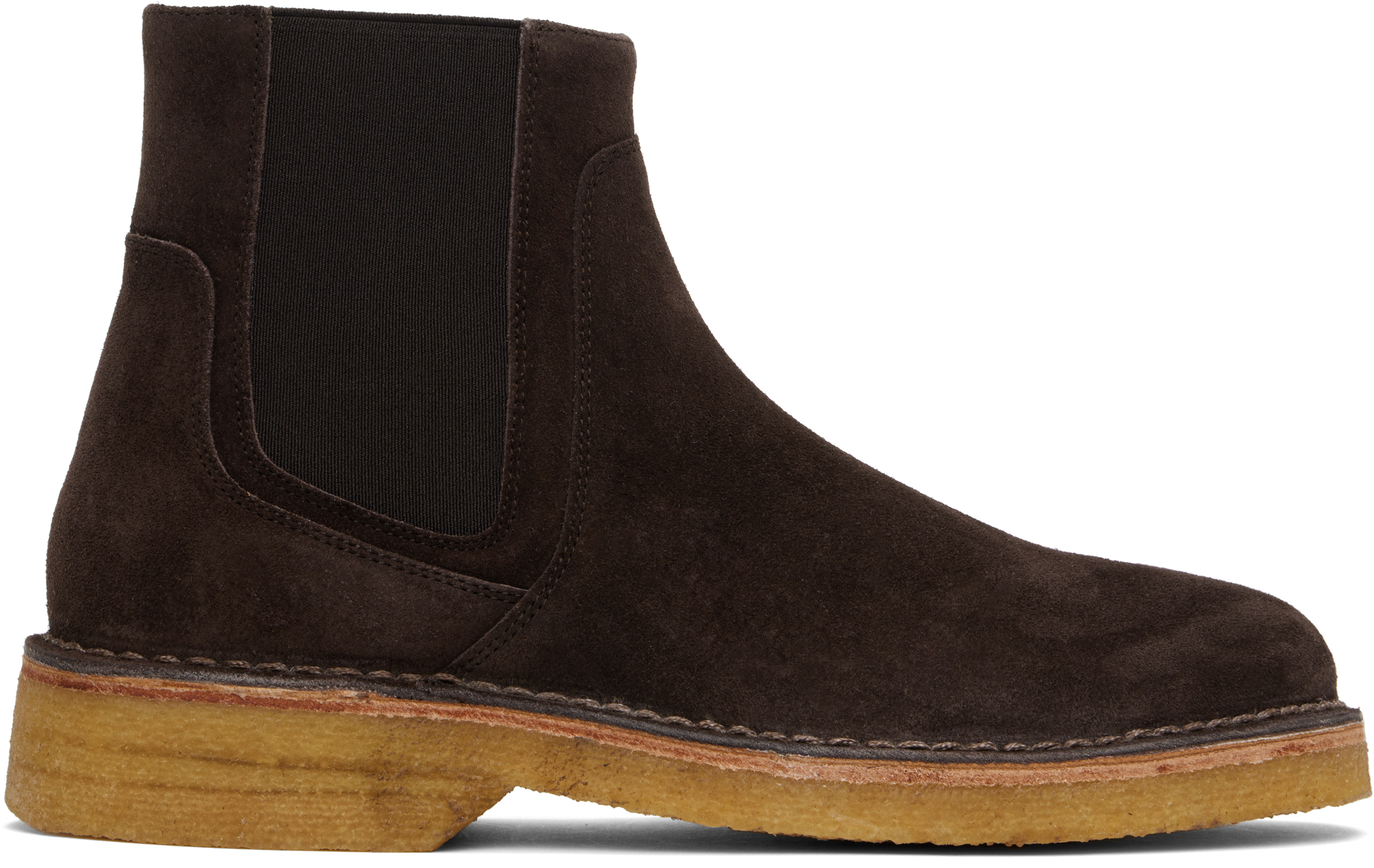 A. P.C. Brown Theodore Chelsea Boots