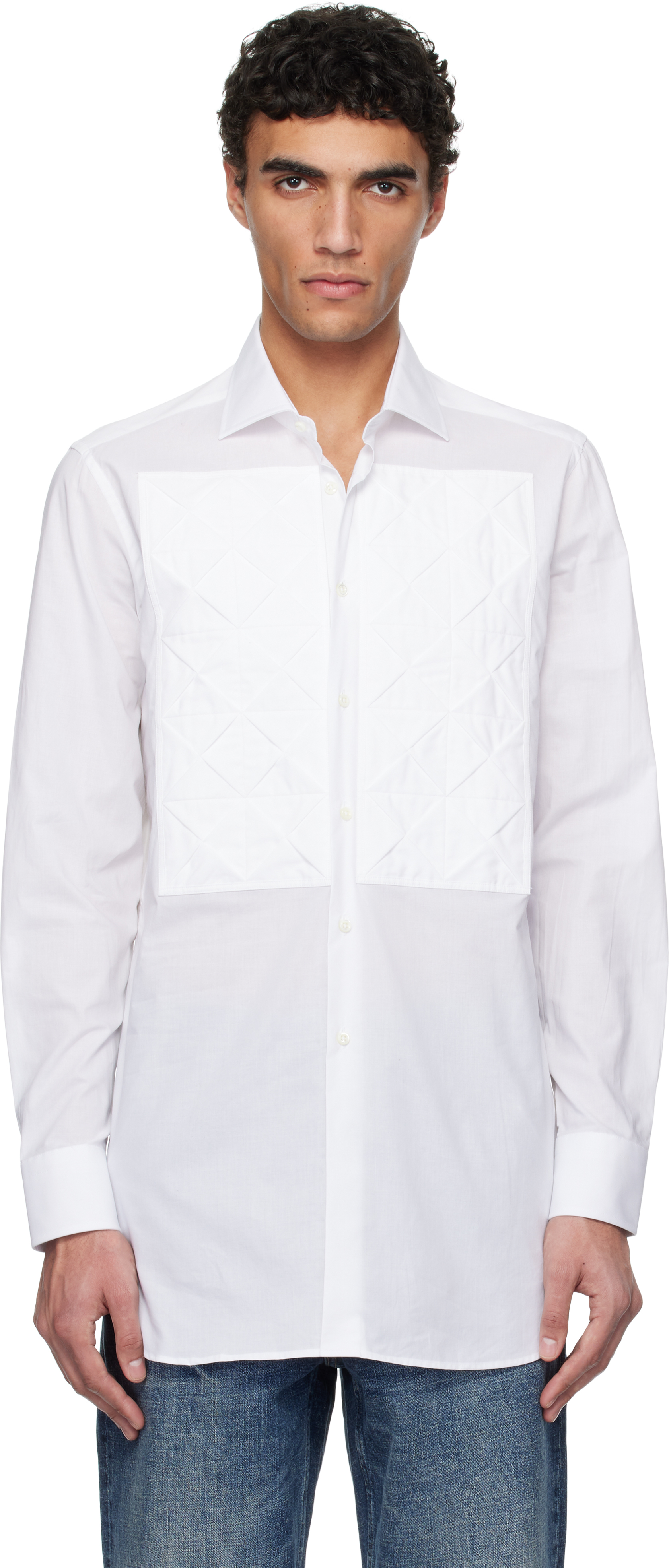 Junya Watanabeのホワイト Guy Roverエディション Customized シャツが