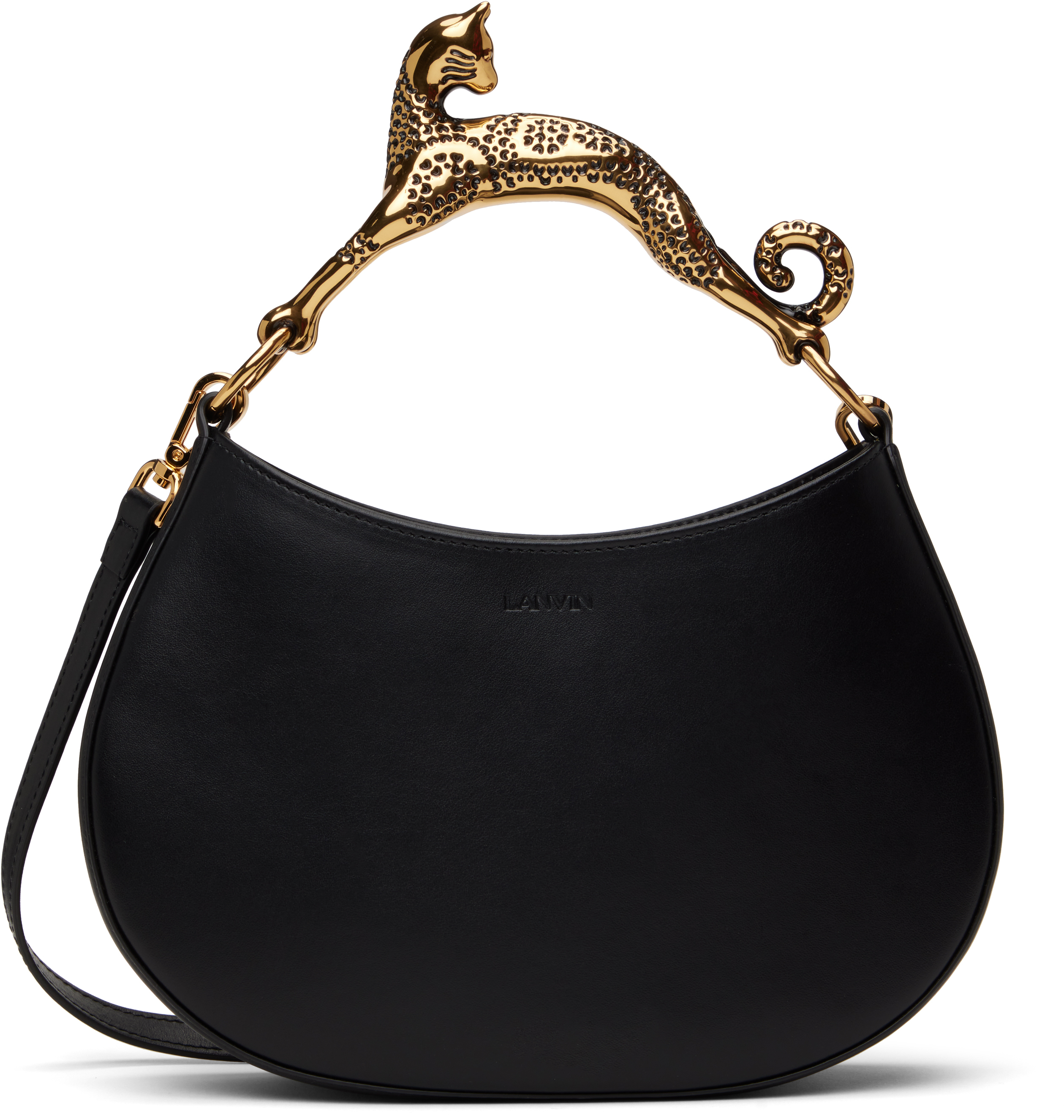 Black Cat Leather Bag