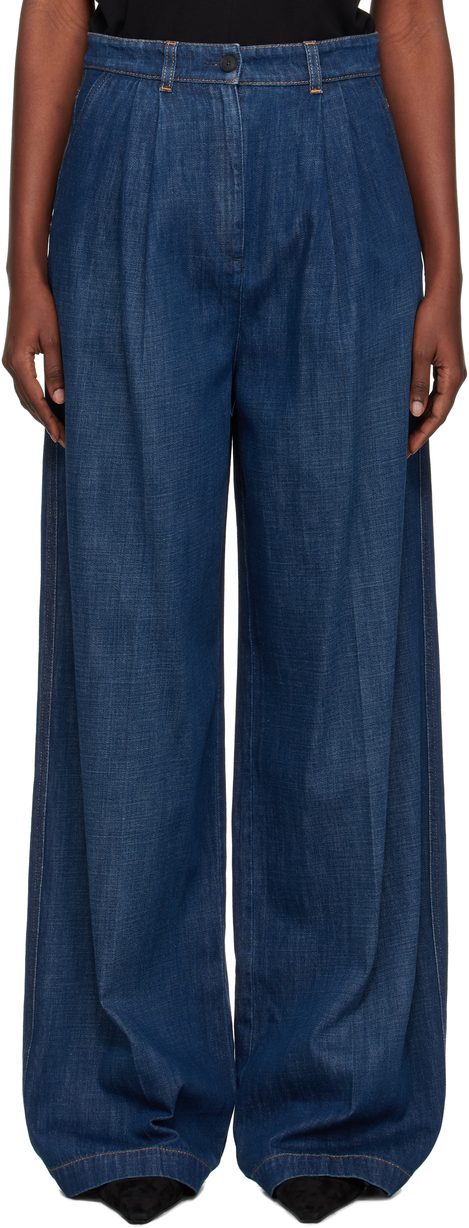 Blue Darted Jeans