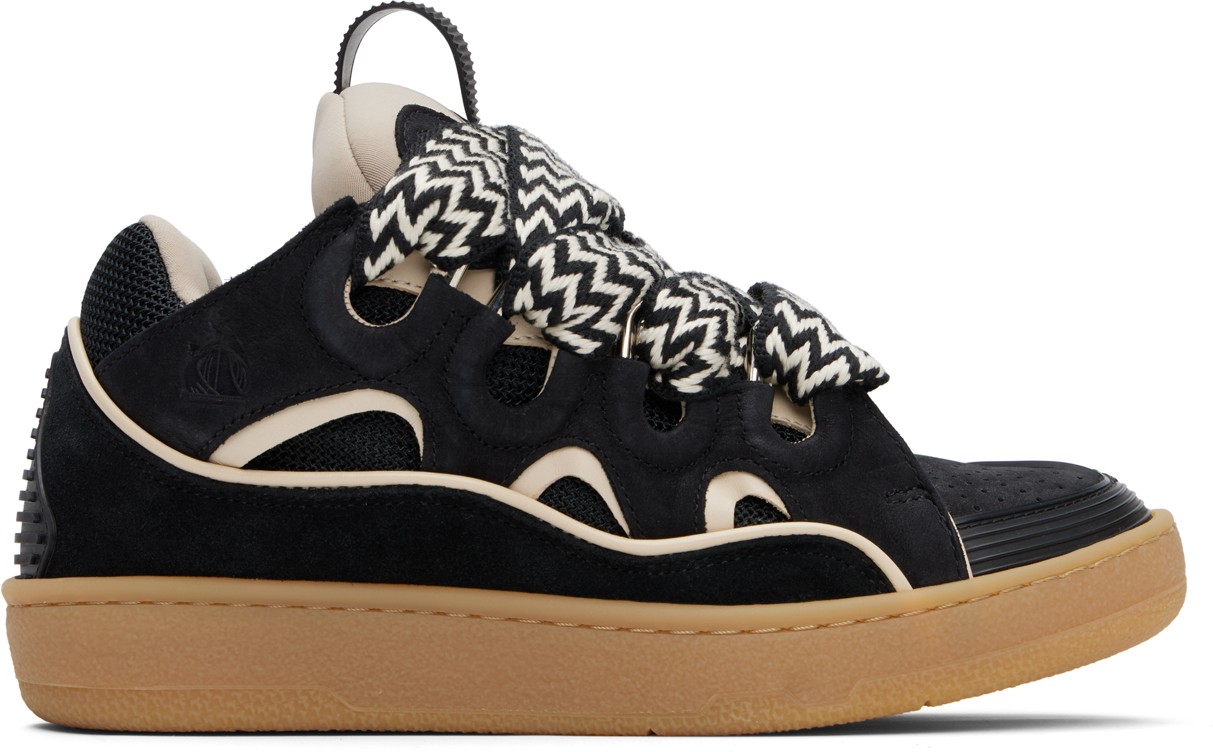 SSENSE Exclusive Black Curb Sneakers by Lanvin on Sale