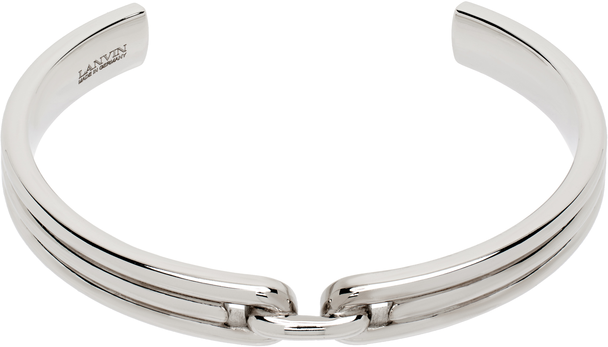 Silver Chain Rigid Bracelet