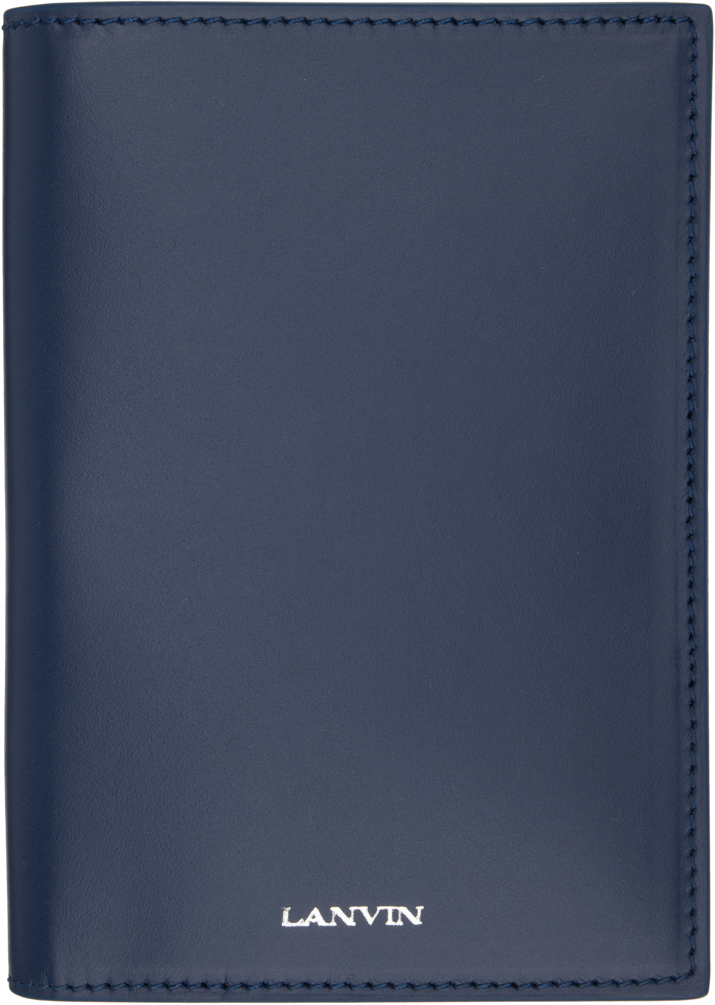 Navy Calfskin Passport Holder