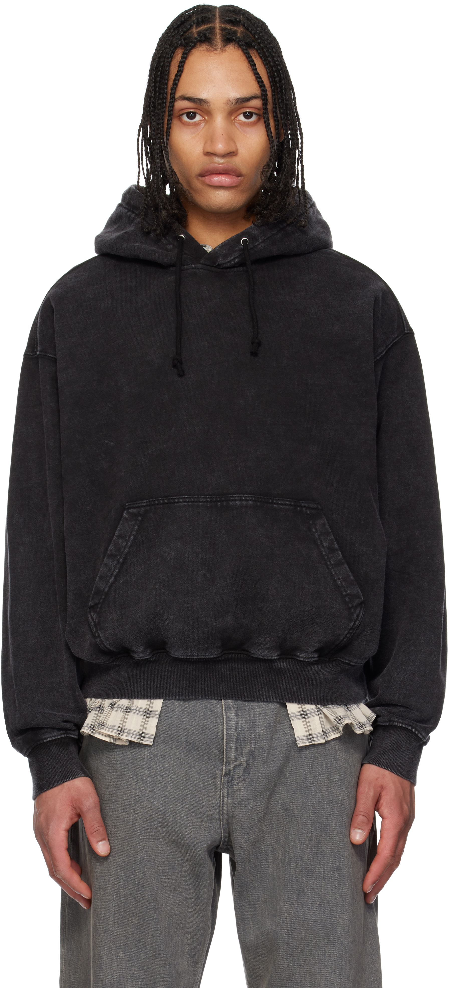 【COOR】 Garment Dying Essential Sweatshirt / 追跡付 Gray Garment Dyeing Essential Hoodie by COOR on Sale