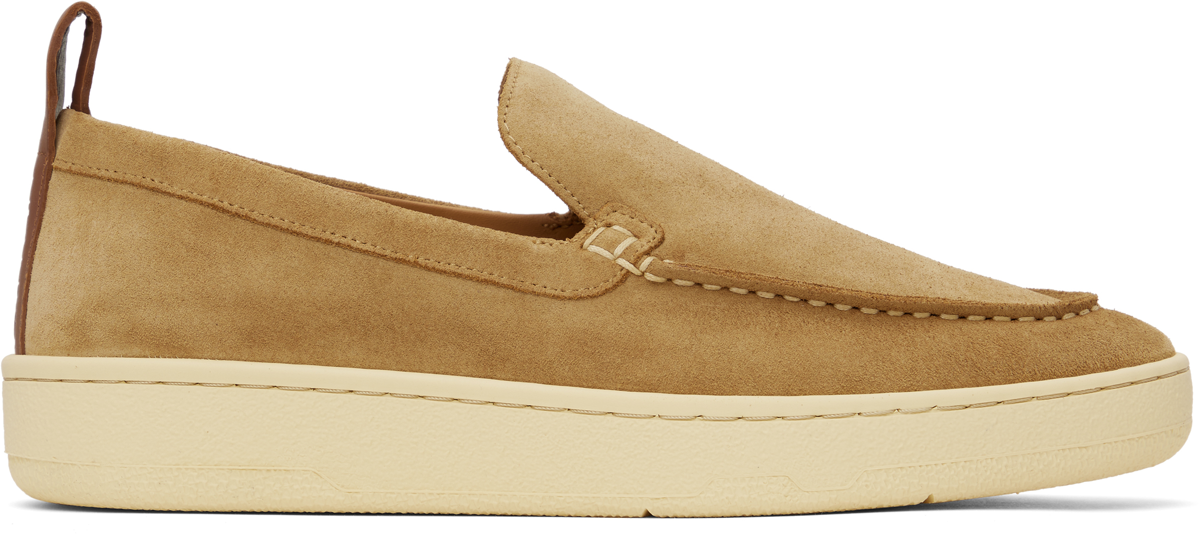 Lanvin Suede Slipper Loafers Dark Beige In Dark Beige09