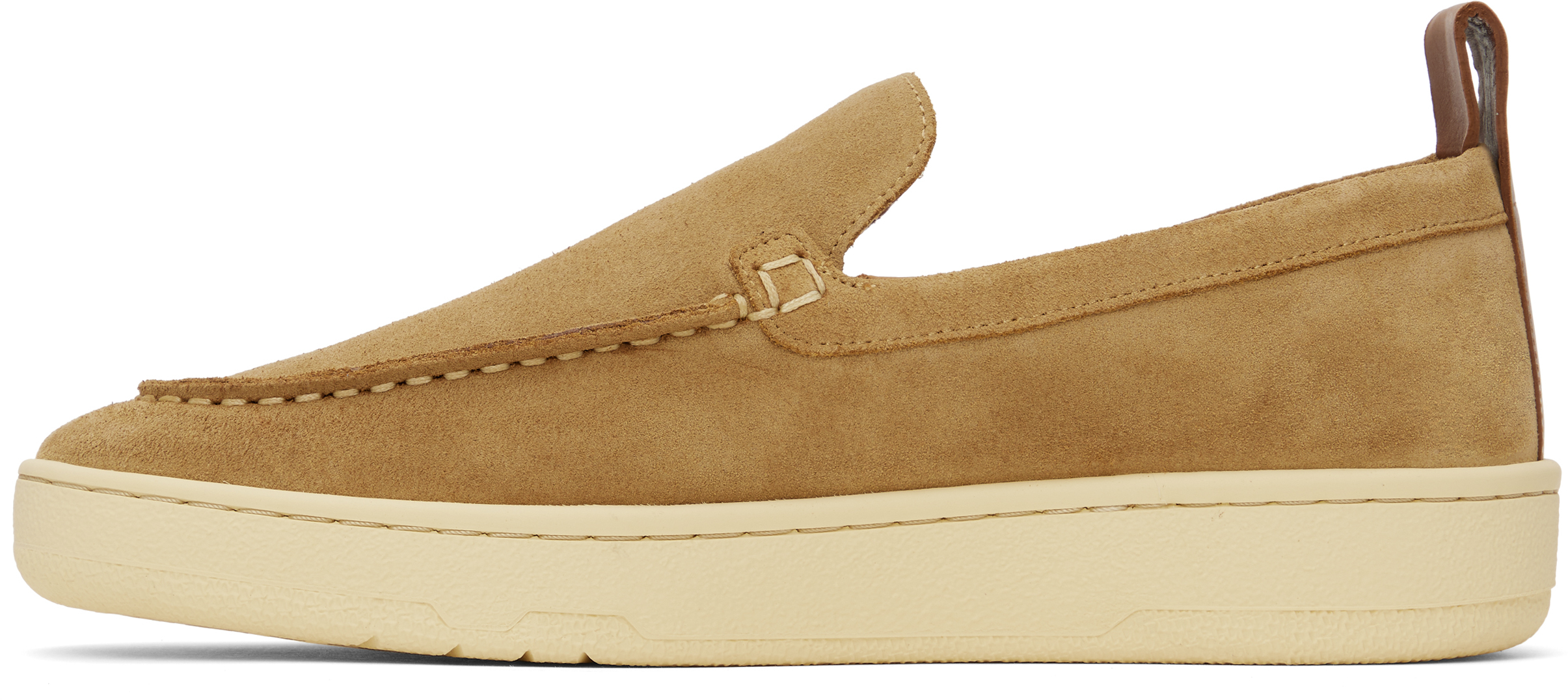 Lanvin Suede Slipper Loafers Dark Beige In Dark Beige09