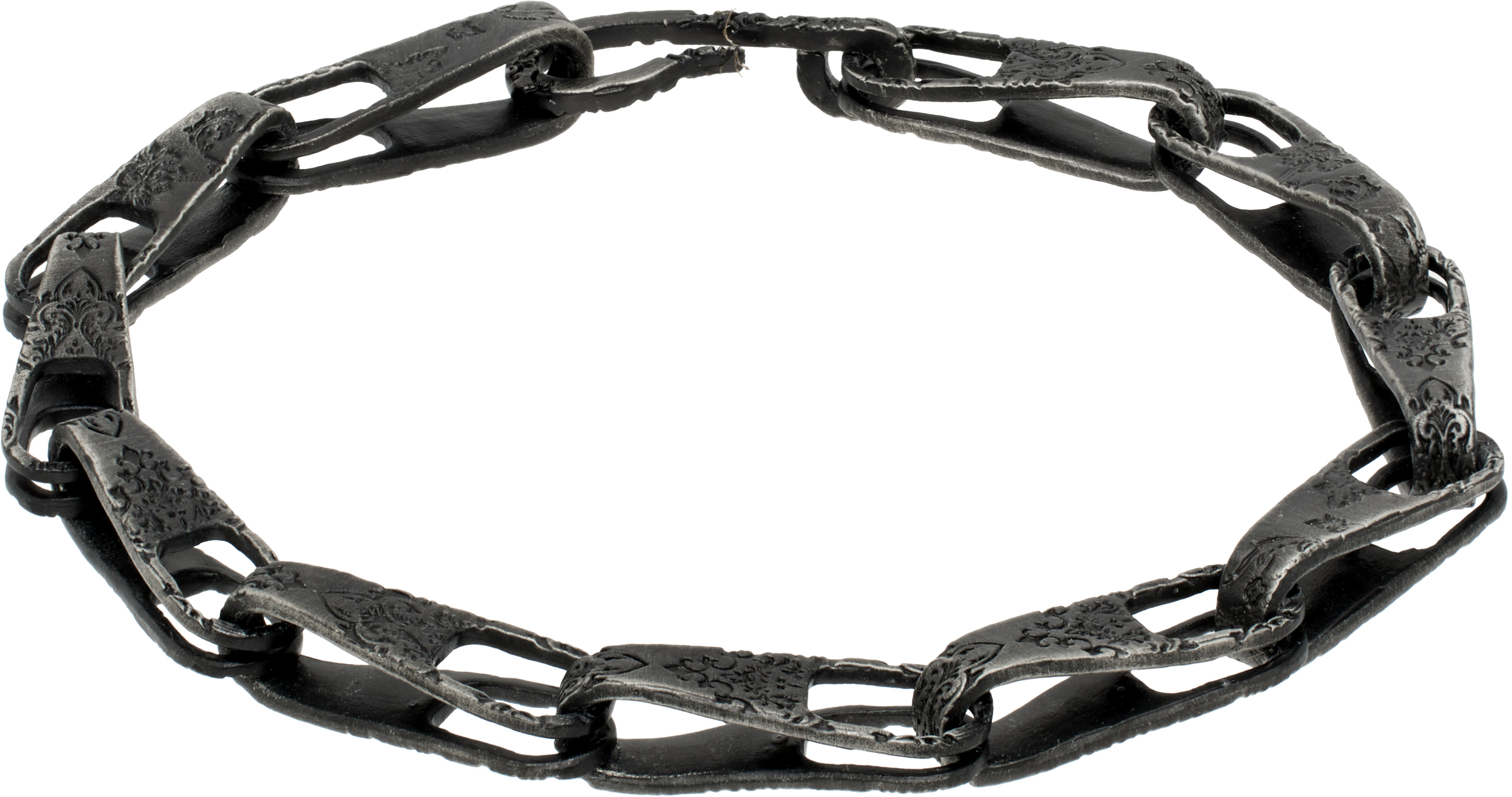 Professor. E Gunmetal Laser Bracelet