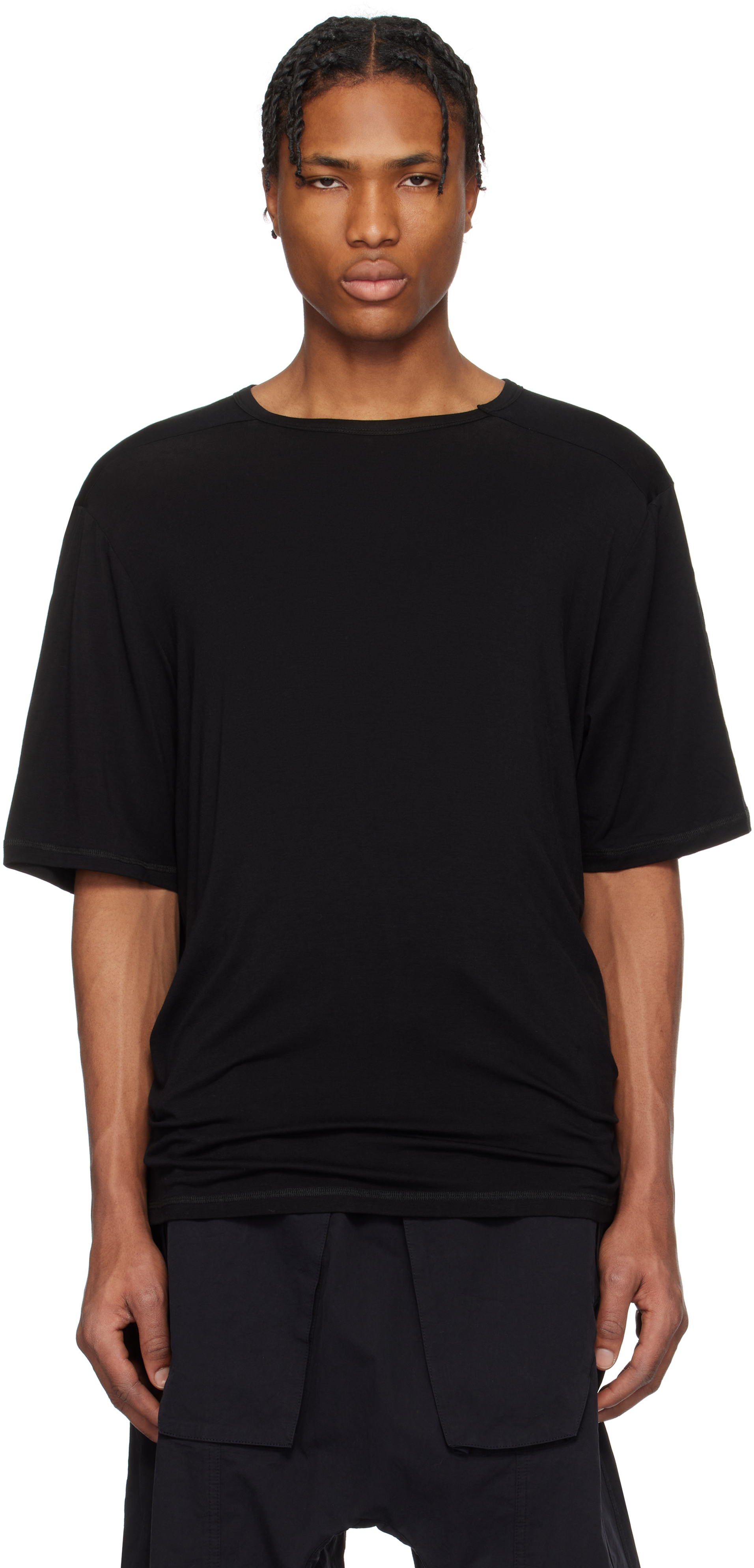 Professor. E Black Semi-Sheer T-shirt