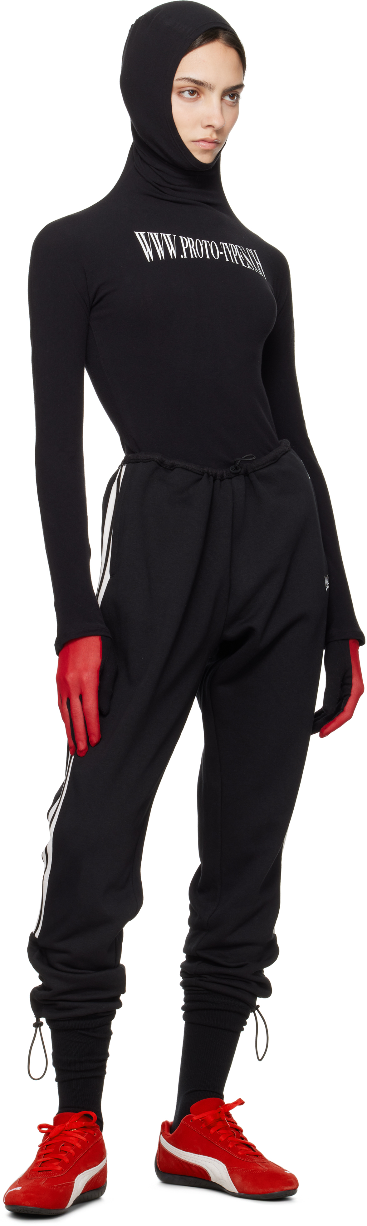 Prototypes Black Toggle Tracksuit Longe Pants