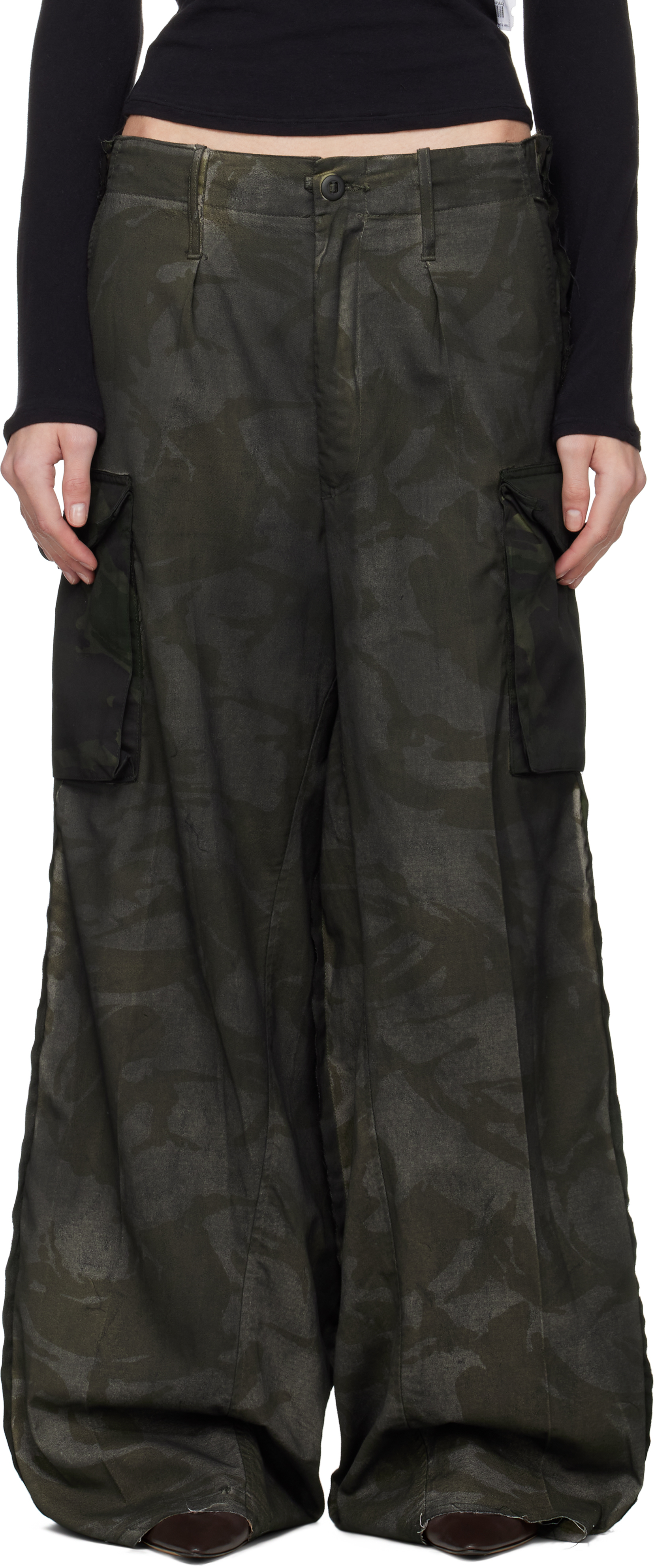 Khaki New Overdyed Camp Trousers