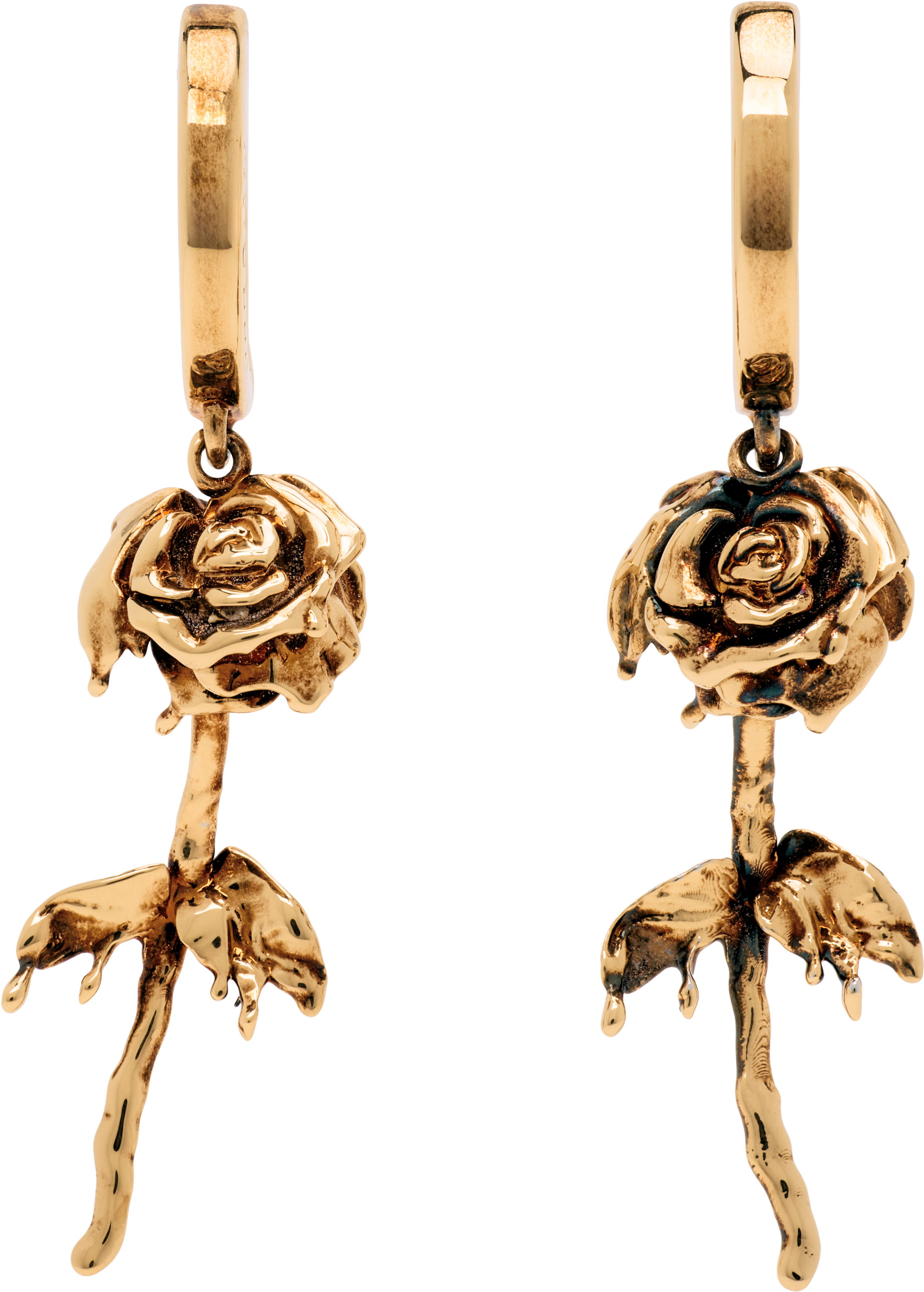 Dipped Rose Earrings