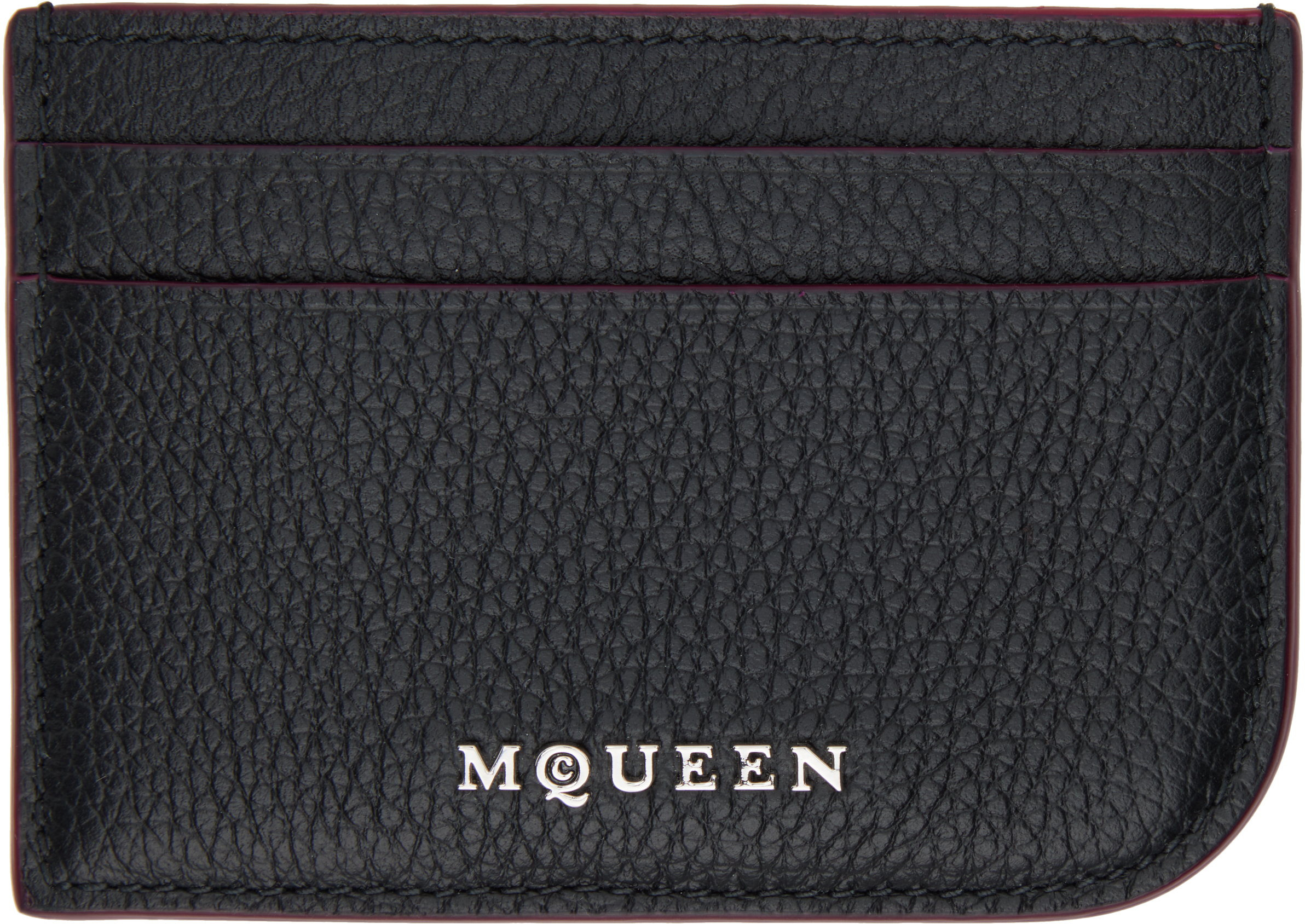 Black 'McQueen Sling' Card Holder