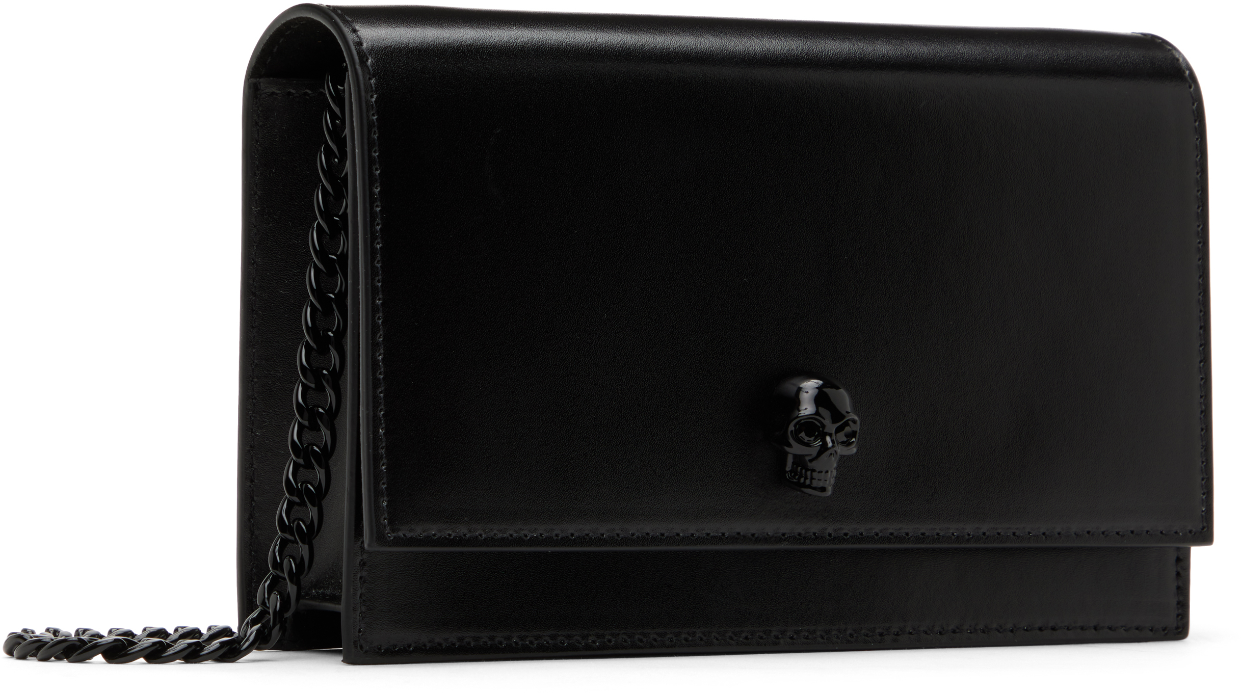 Alexander Mcqueen Ini Skull Bag In 1000 Black
