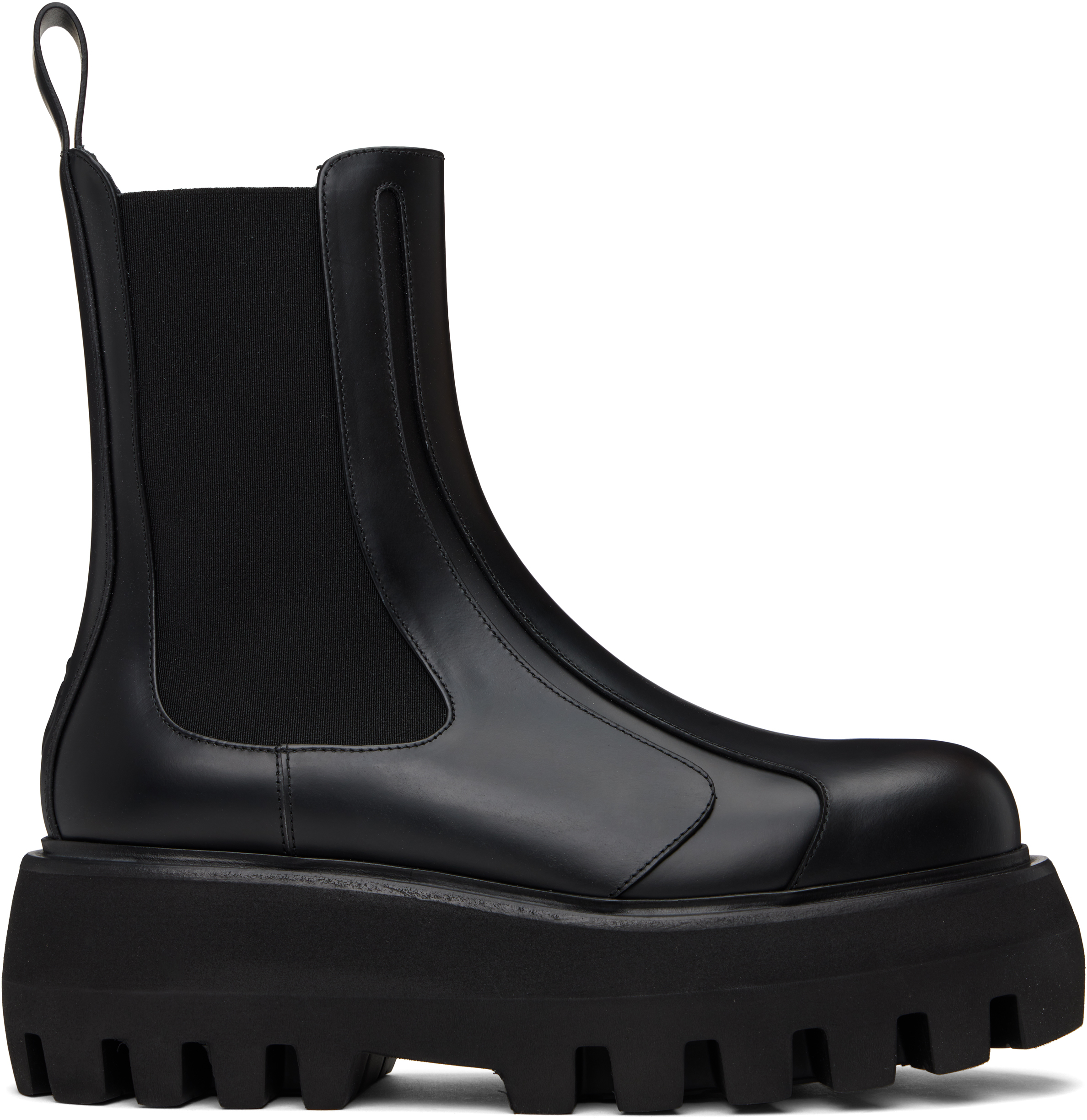Black Sofa Chelsea Boots