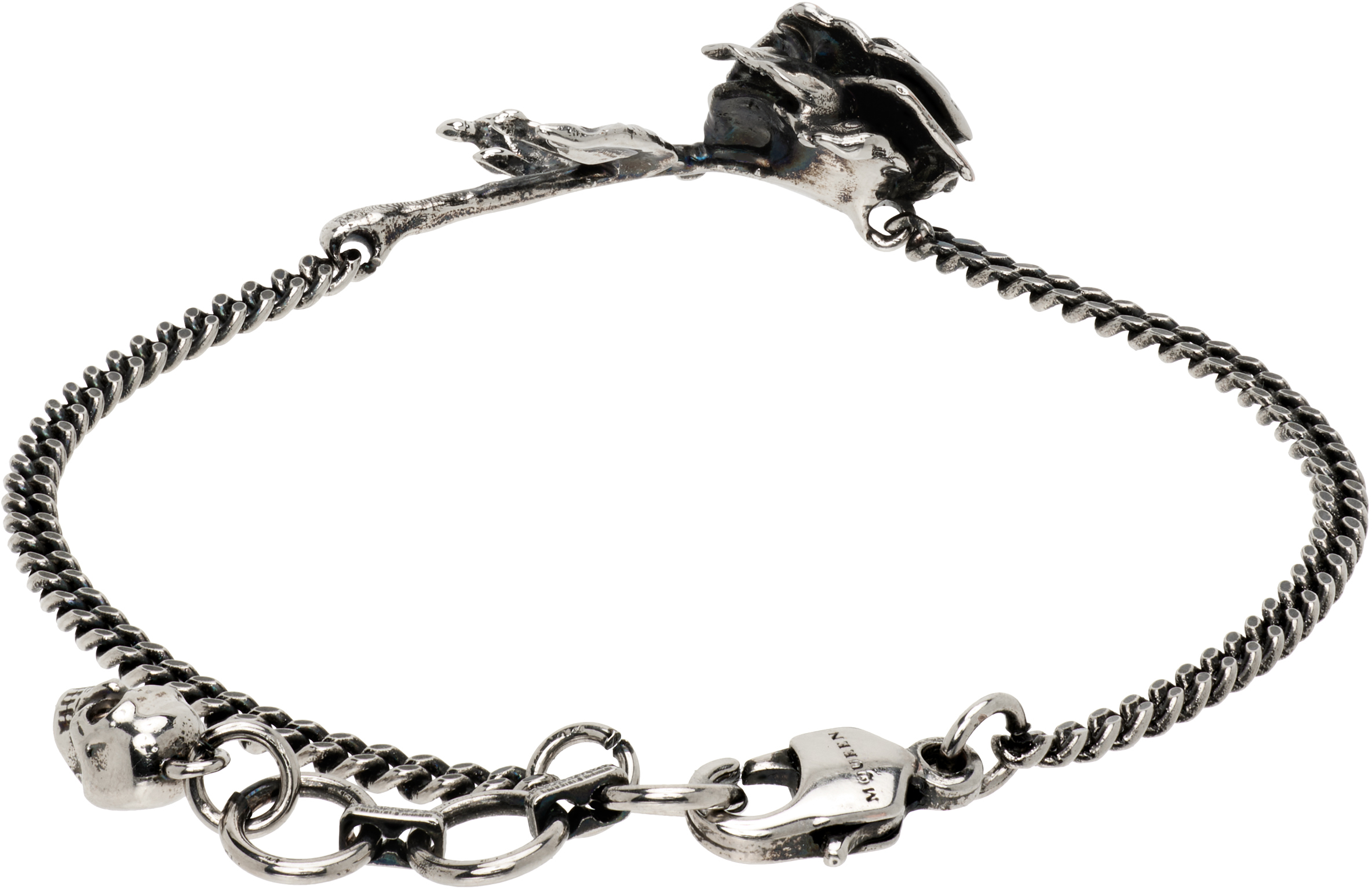 Alexander Mcqueen Dipped Rose Bracelet