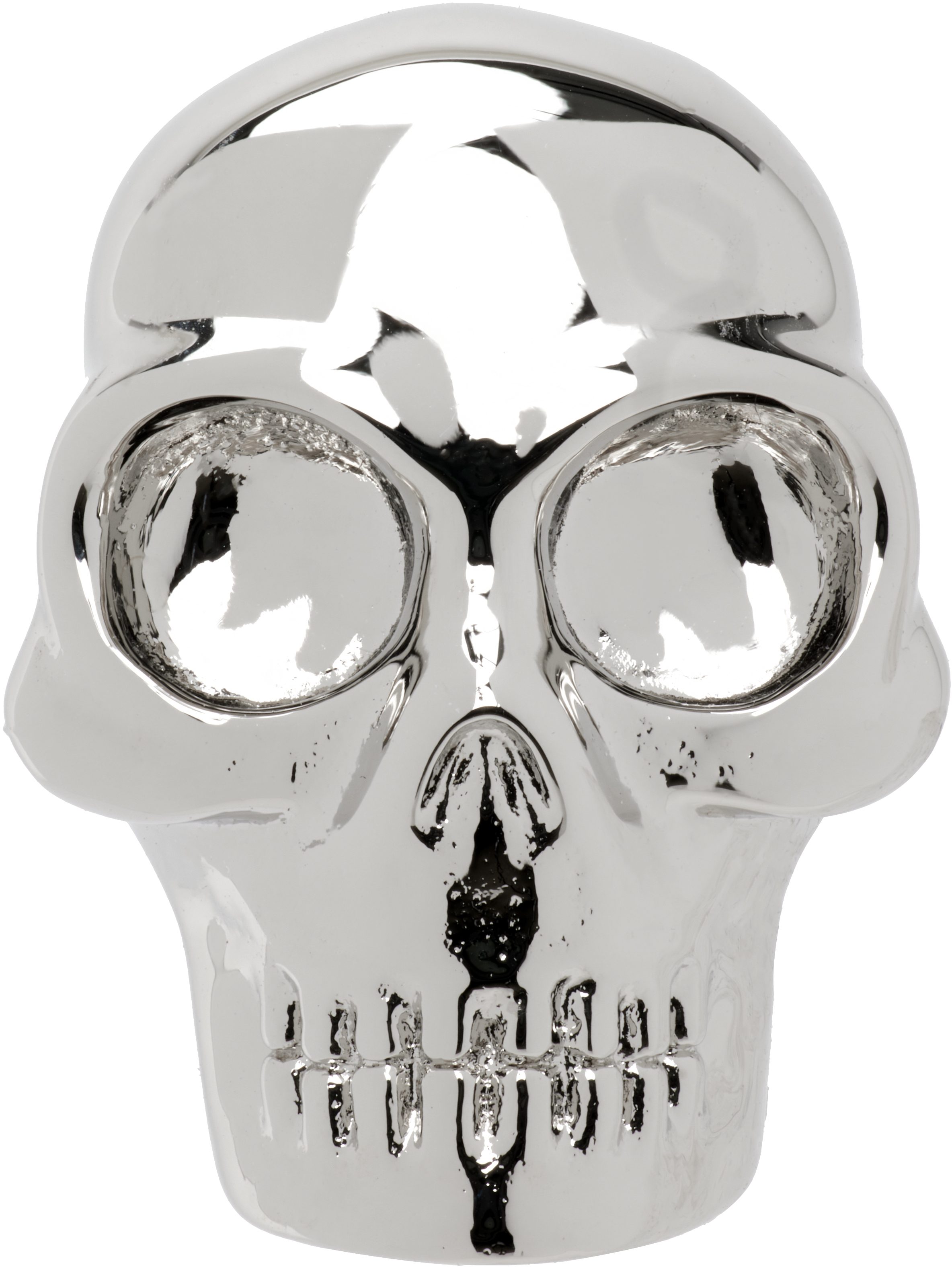 【関税込み】McQueen シルバー Skull シングル スタッドピアス McQueen: シルバー Skull シングル スタッドピアス | SSENSE 日本