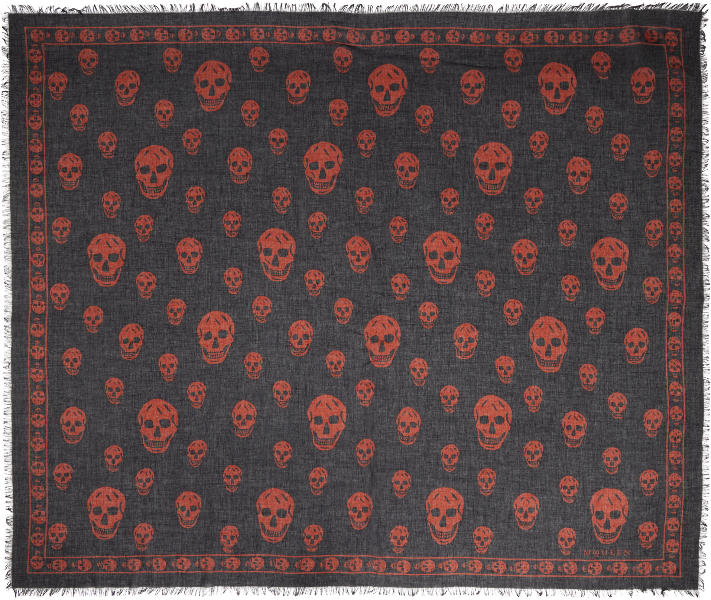 Black & Red CA Skull Scarf