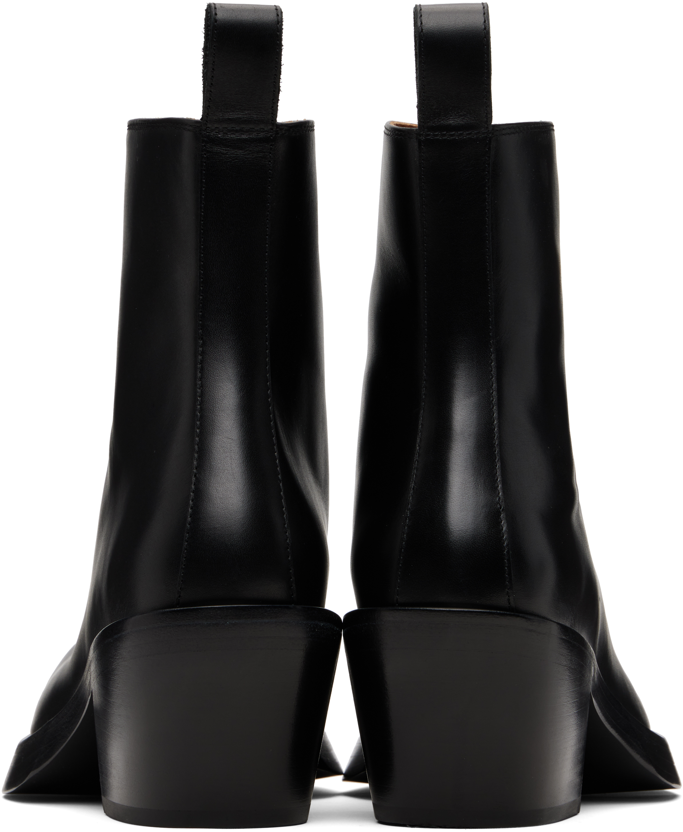 Alexander Mcqueen Black Sparrow Boots In Black
