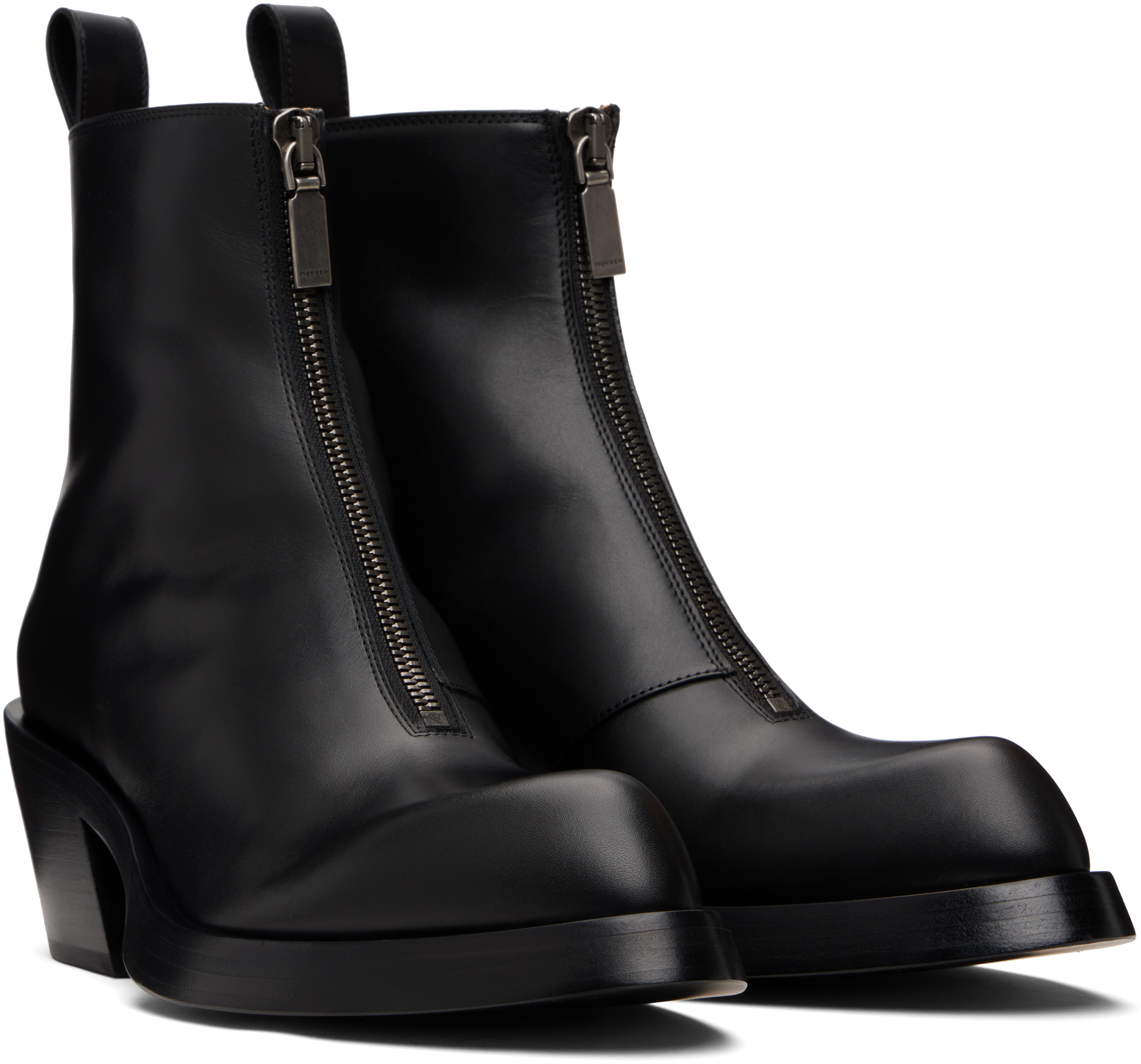 Alexander Mcqueen Black Sparrow Boots In Black