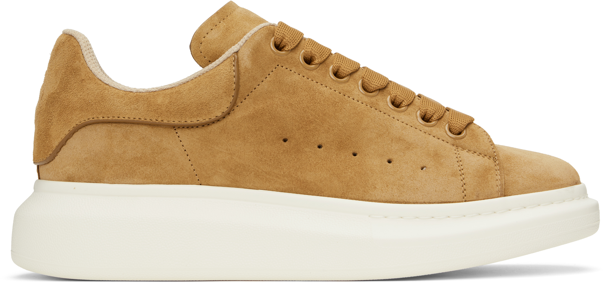 Beige Oversized Sneakers by McQueen on Sale