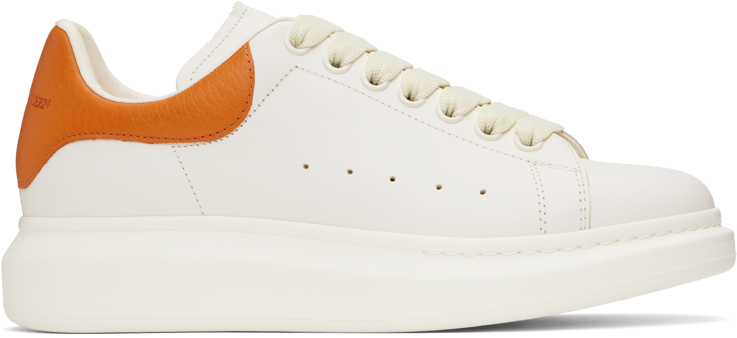 Off-White & Orange Oversized Sneakers