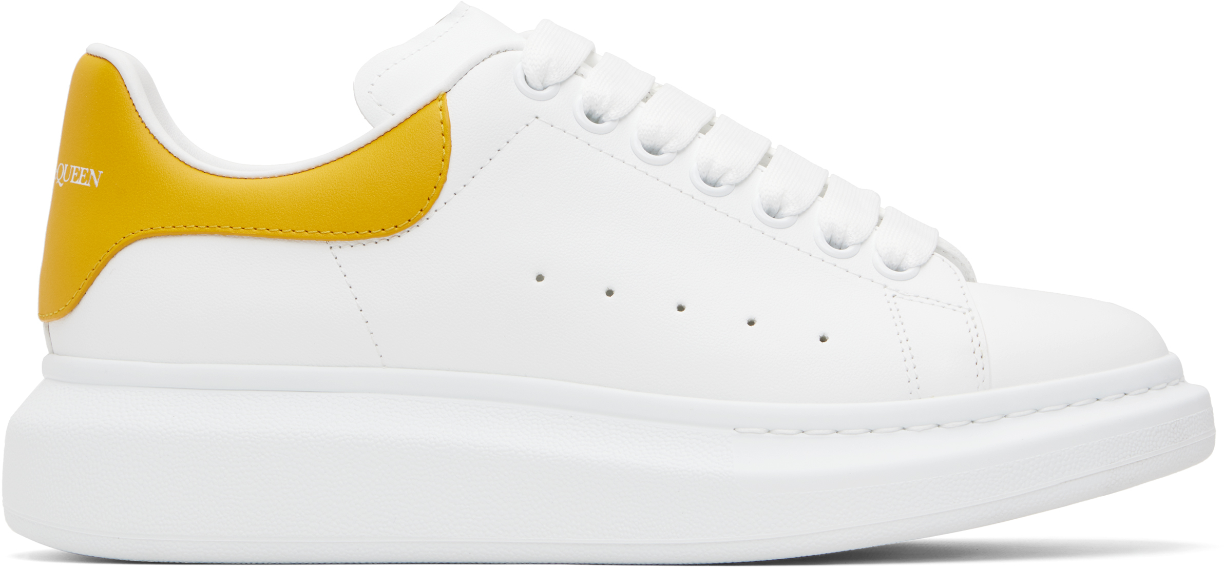 White & Yellow Oversized Sneakers