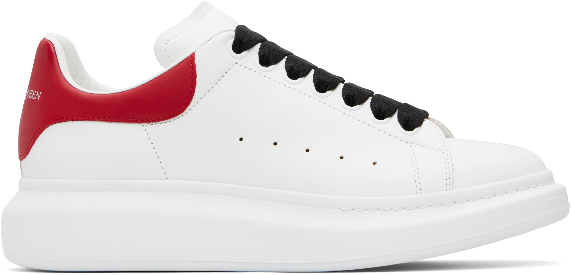 White & Red Oversized Sneakers