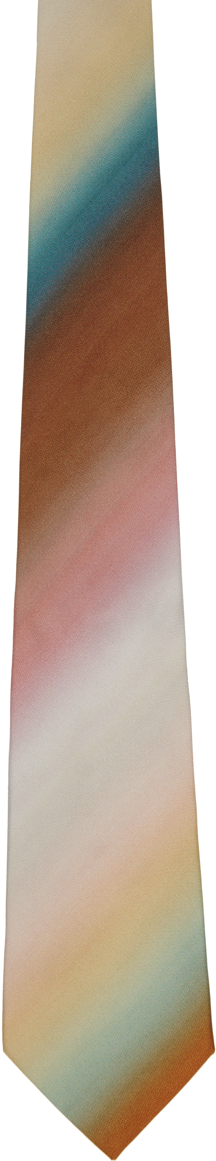 PAUL SMITH MULTICOLOR 'SMITH STRIPE' OMBRE TIE