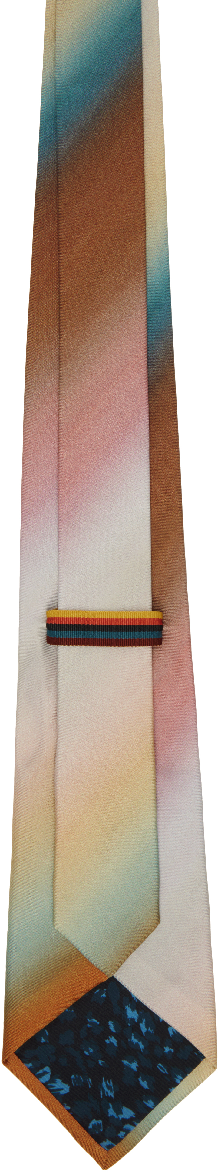 PAUL SMITH MULTICOLOR 'SMITH STRIPE' OMBRE TIE