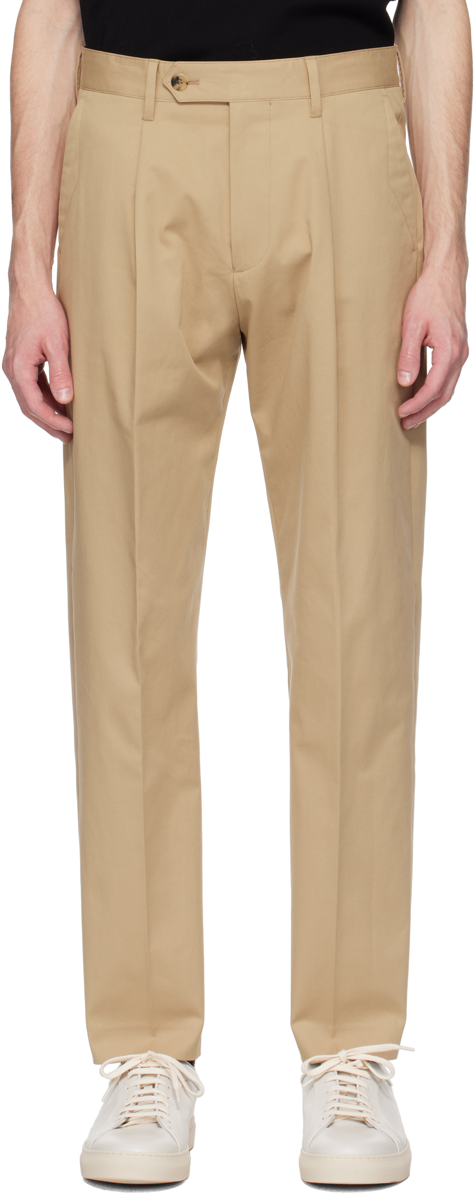 Tan Pleated Trousers