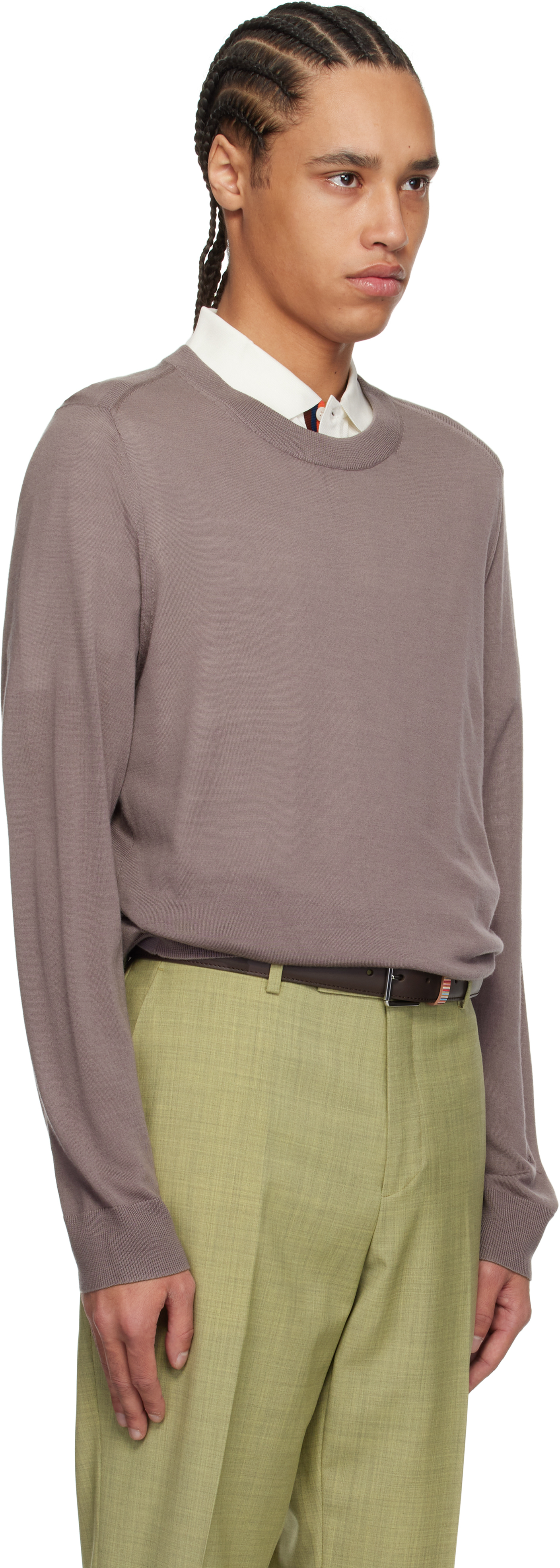 Paul Smith Purple Merino Wool Sweater In 55 Purple