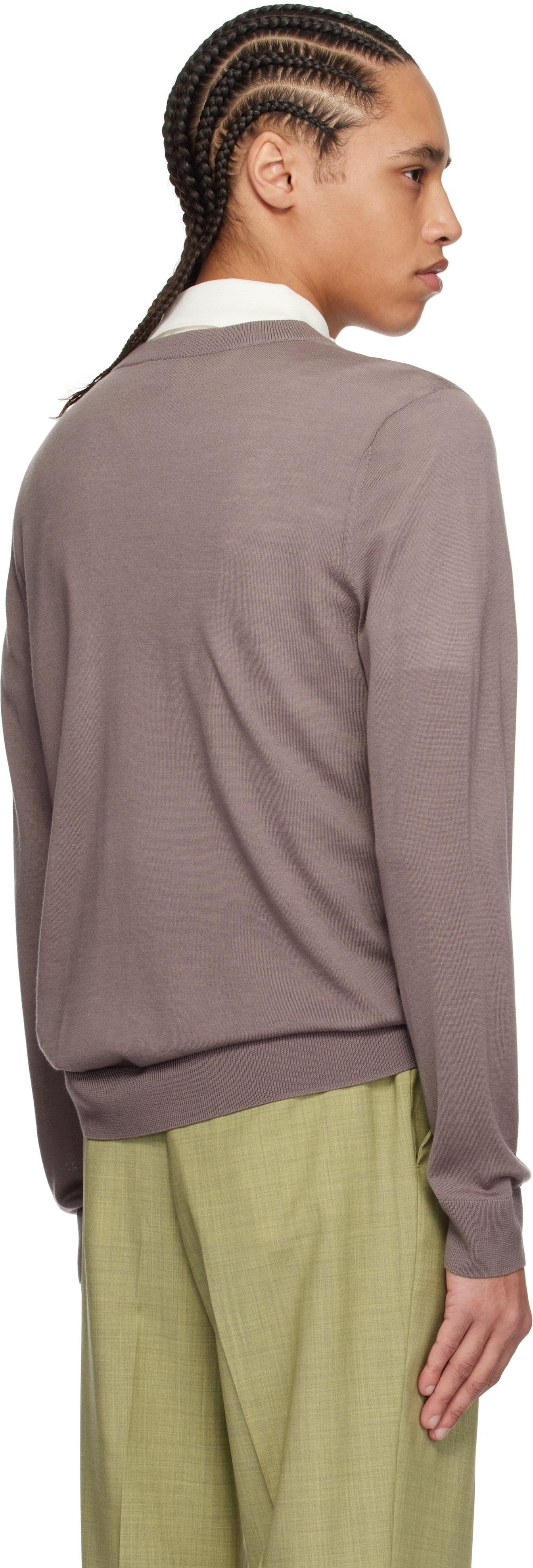 Paul Smith Purple Merino Wool Sweater In 55 Purple