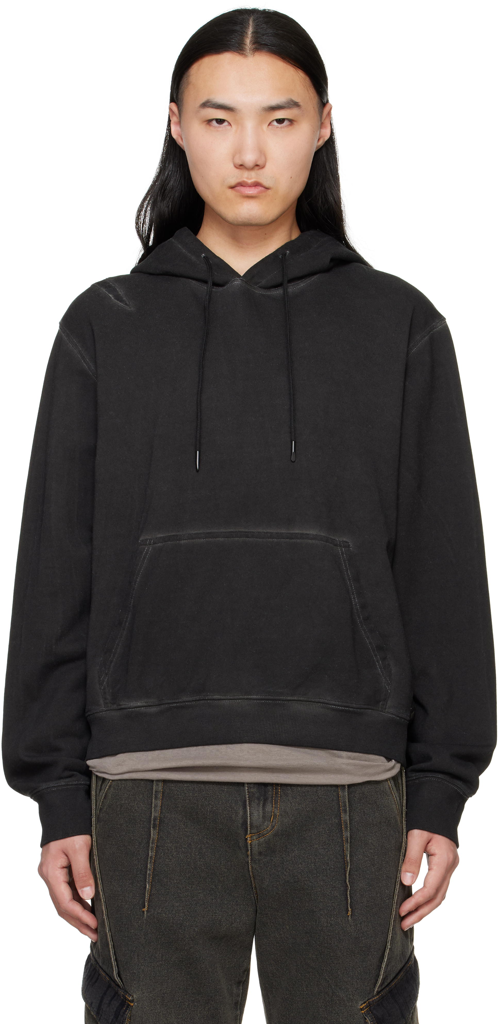 Black EP.7 01 Reversible Hoodie