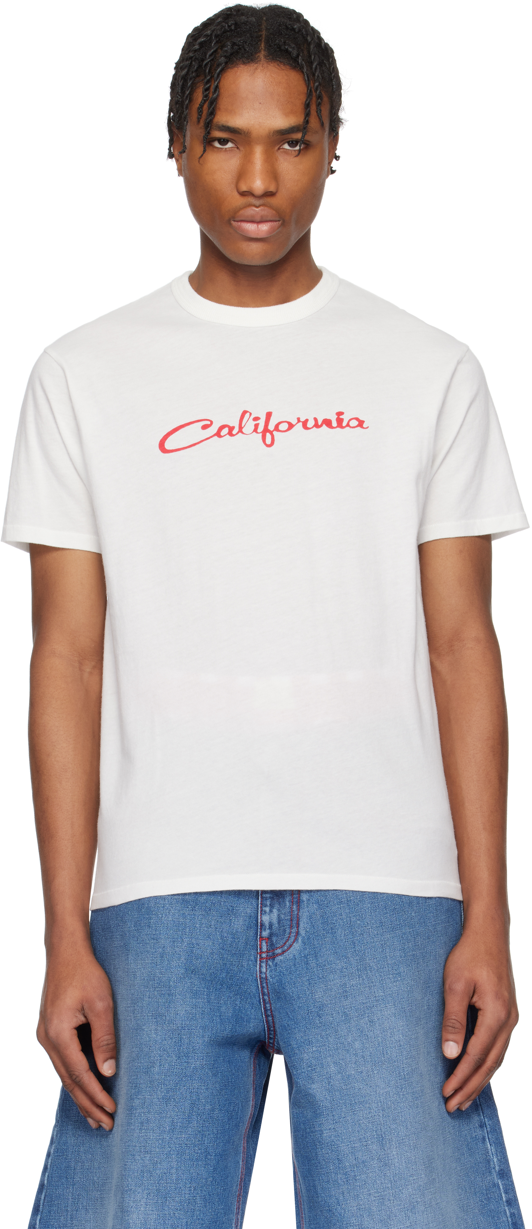 White 
California
 Signature T-shirt