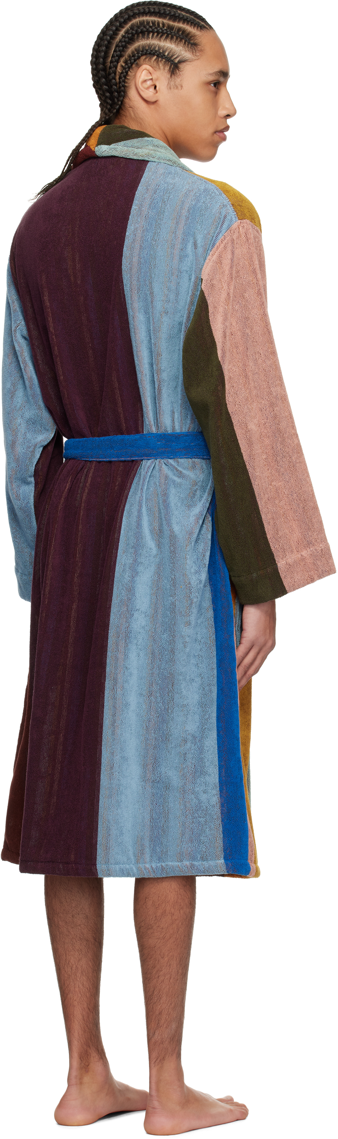 PAUL SMITH MULTICOLOR ARTIST STRIPE ROBE 