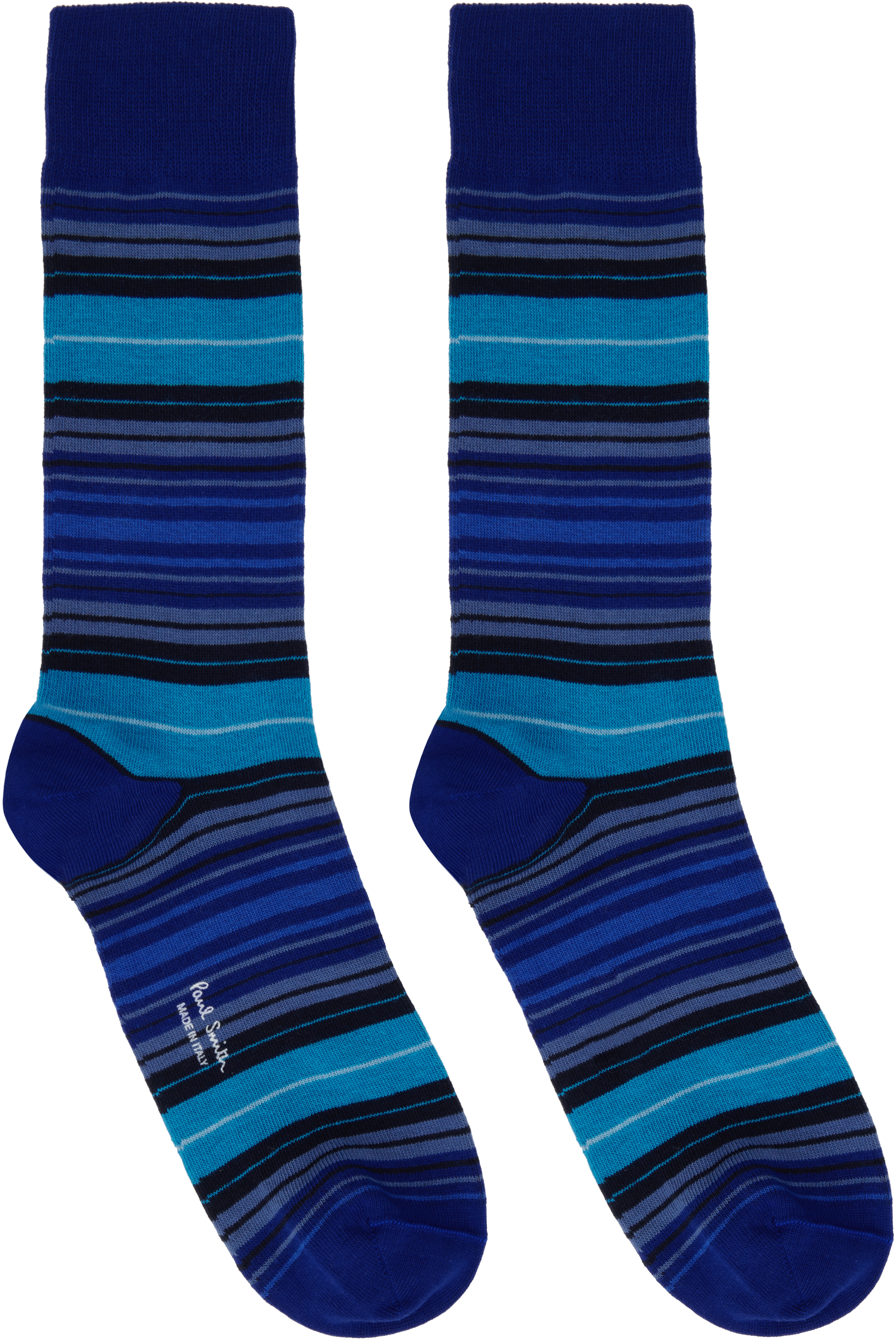 PAUL SMITH THREE-PACK MULTICOLOR COTTON SOCKS