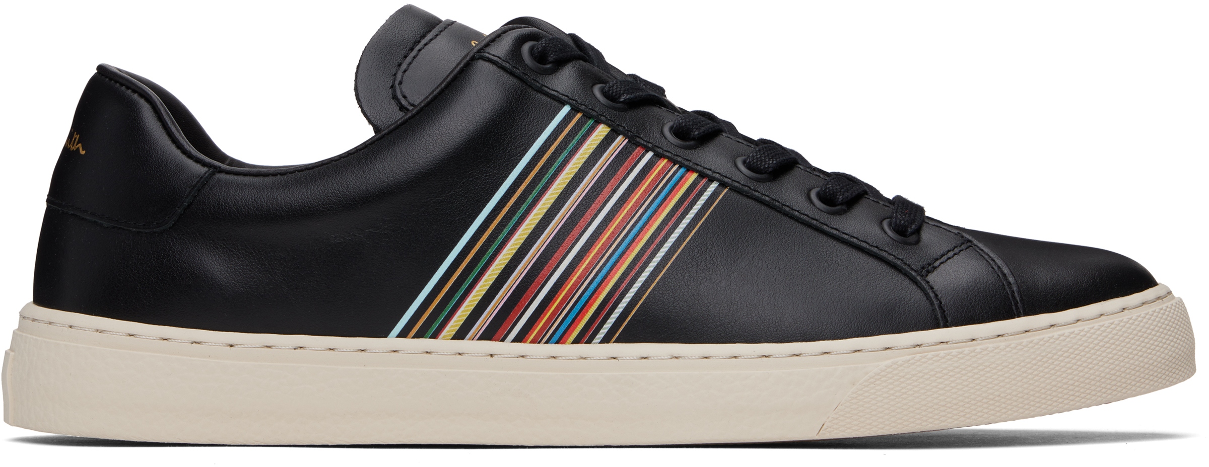 Black Leather Hansen Sneakers