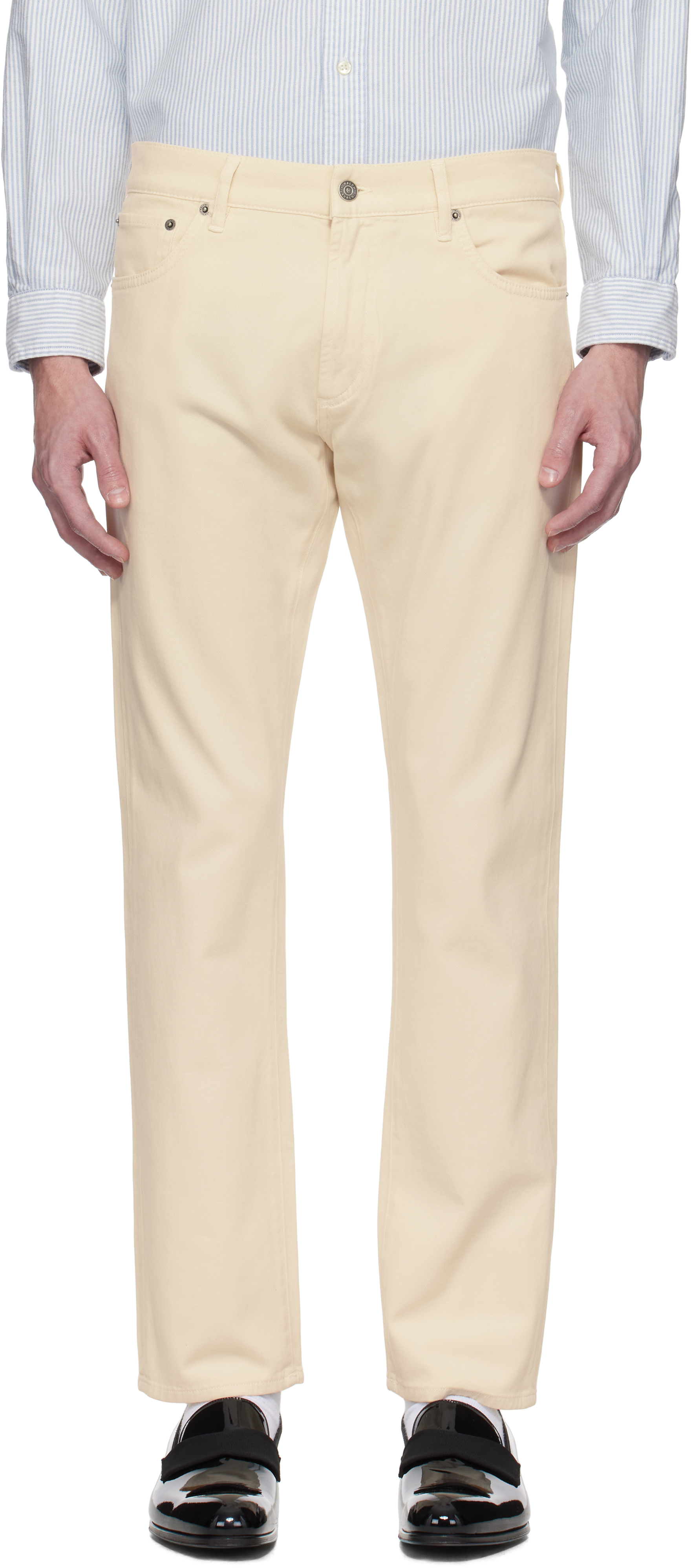 Ralph Lauren Purple Label: Off-White Sherrington Jeans | SSENSE