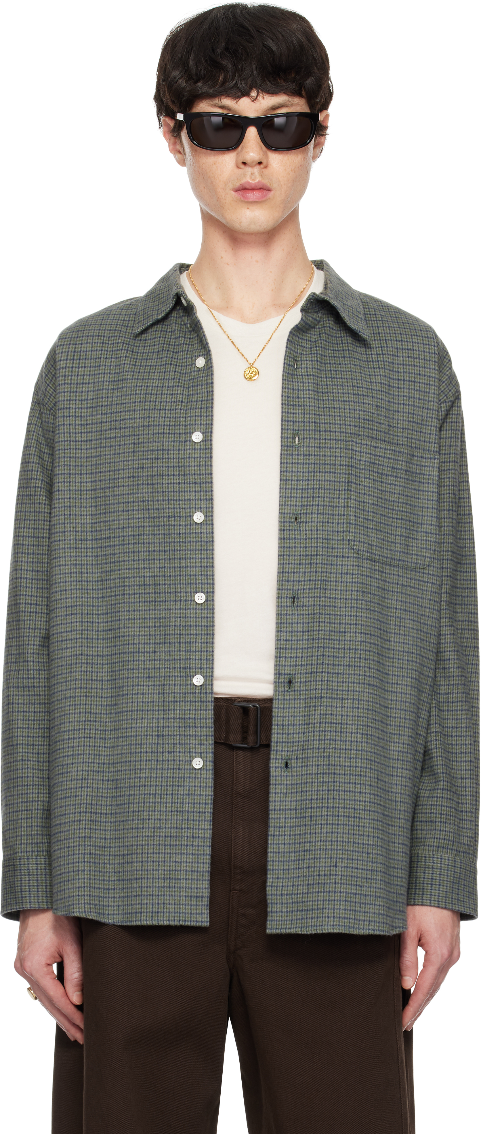 Green Gun Club Check Regular Collar Shirt