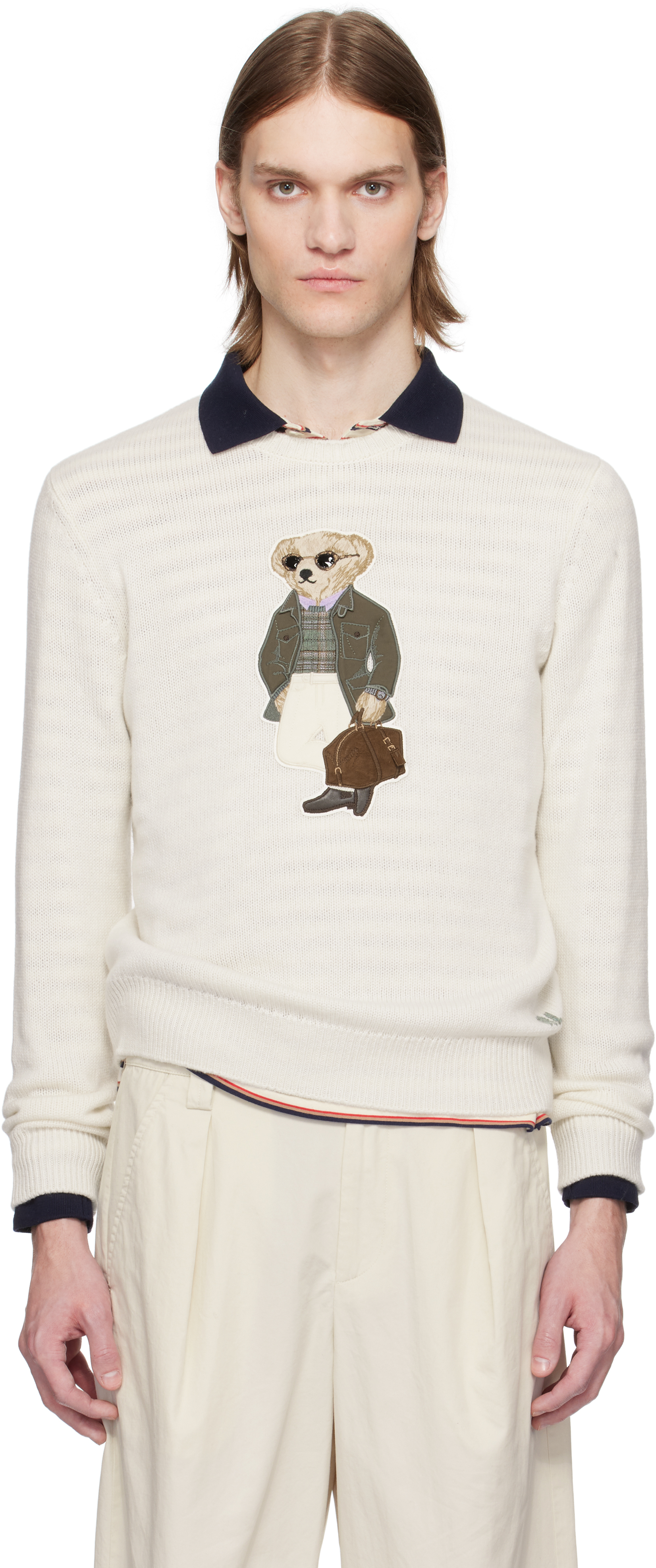 Off-White Polo Bear Cashmere Sweater