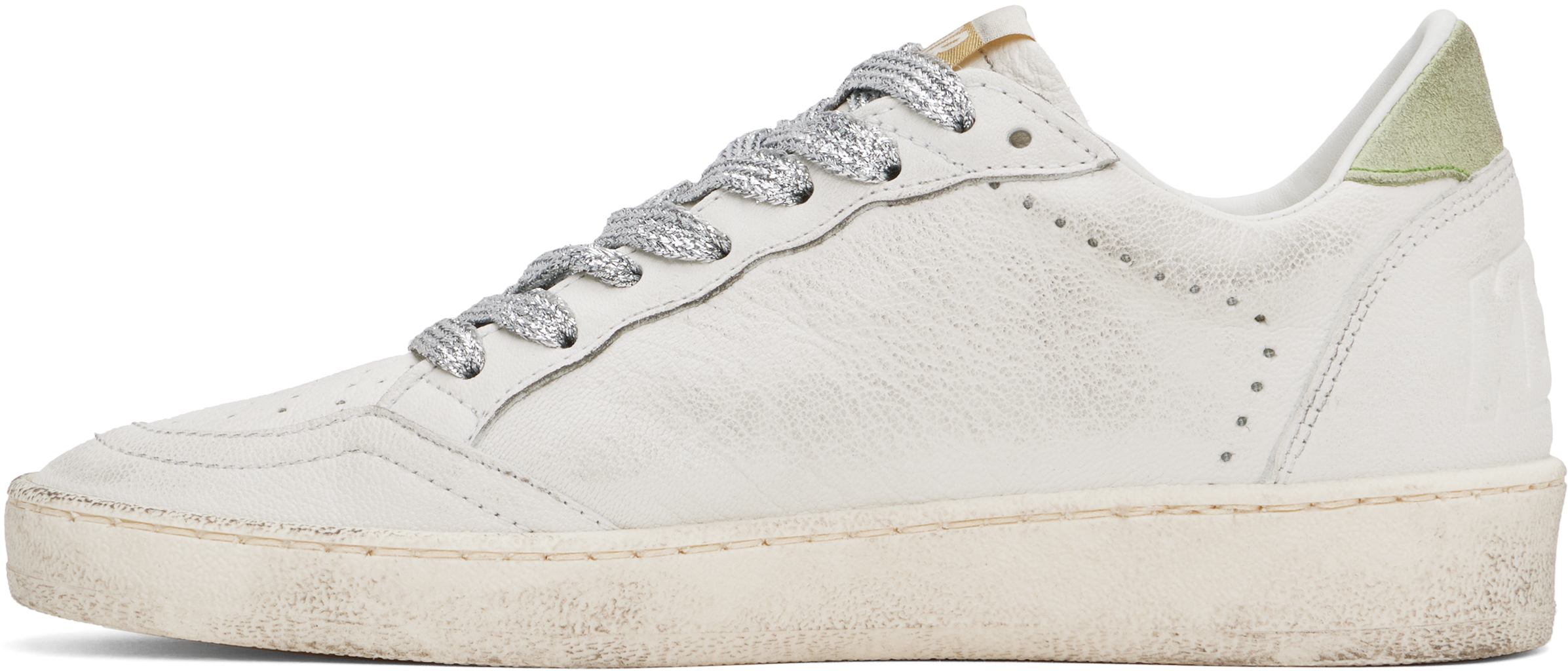 Golden Goose White Ball Star Sneakers In 12164 White/moonligh