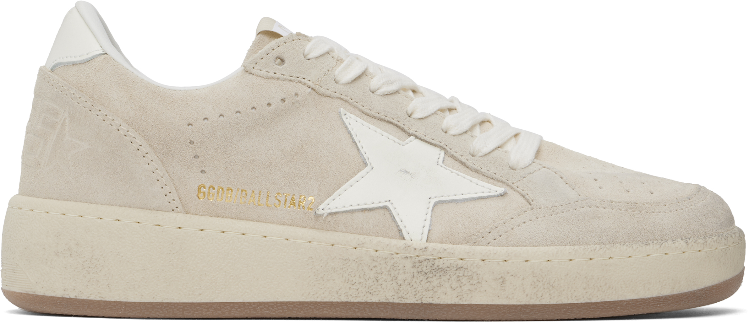 Golden Goose: Beige Ball Star 2 Sneakers | SSENSE